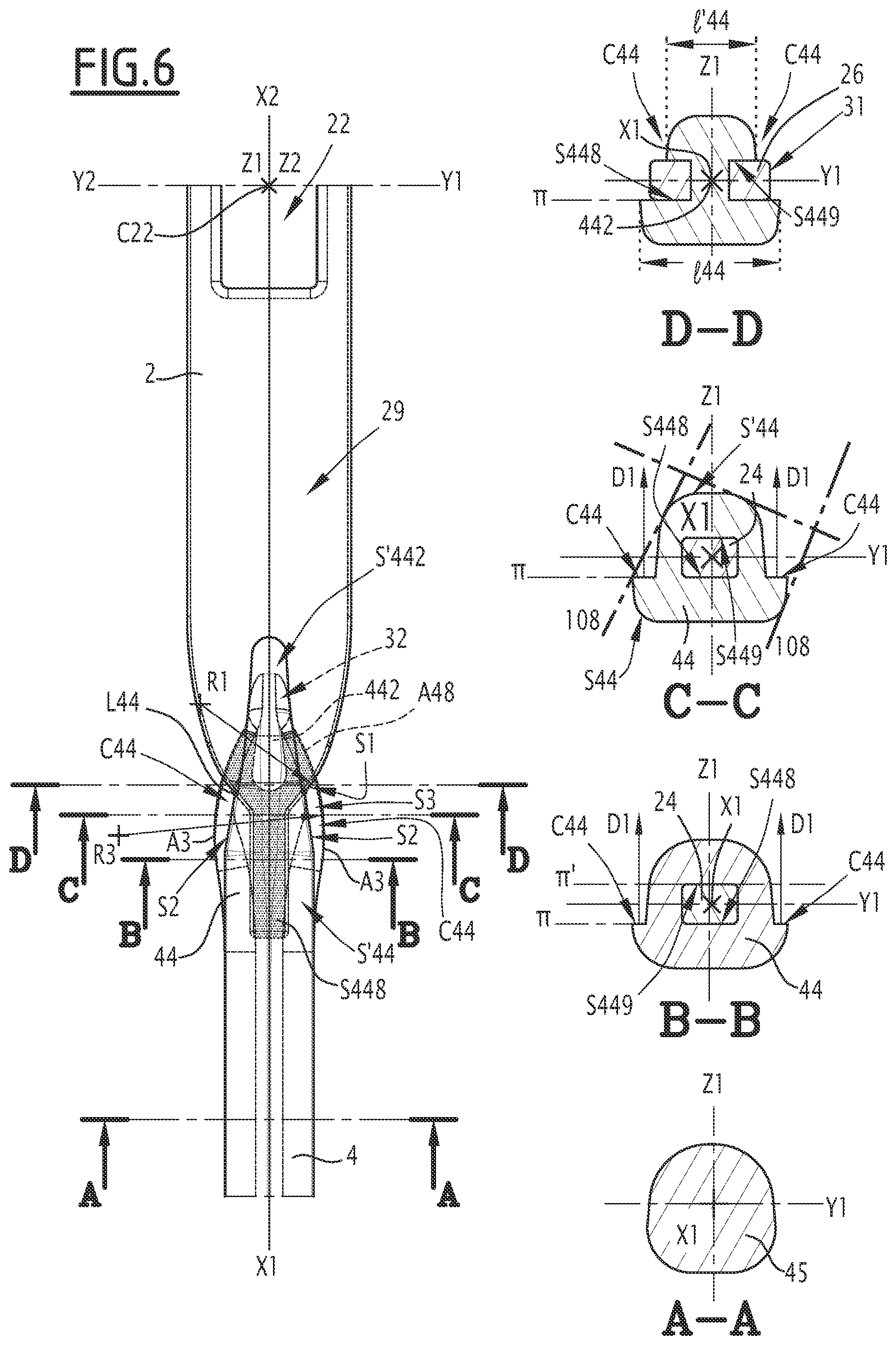 Patent US12351950 Figure 6 – Heddle for weaving loom and weaving loom provided with such a heddle