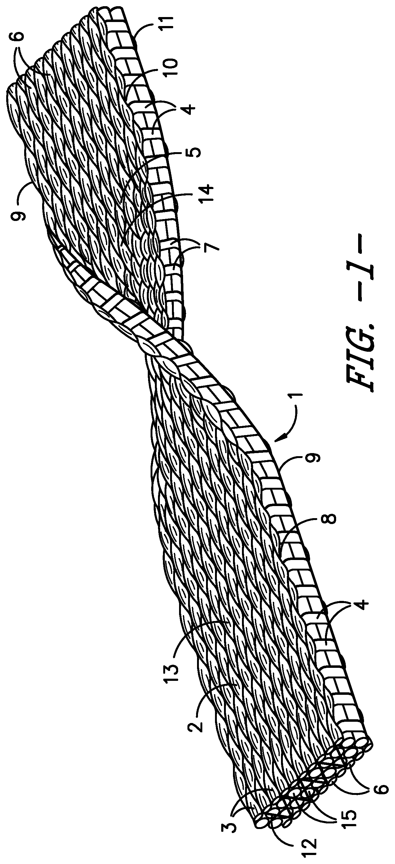 Patent US12351951 Figure 1 – Webbing for fall protection device
