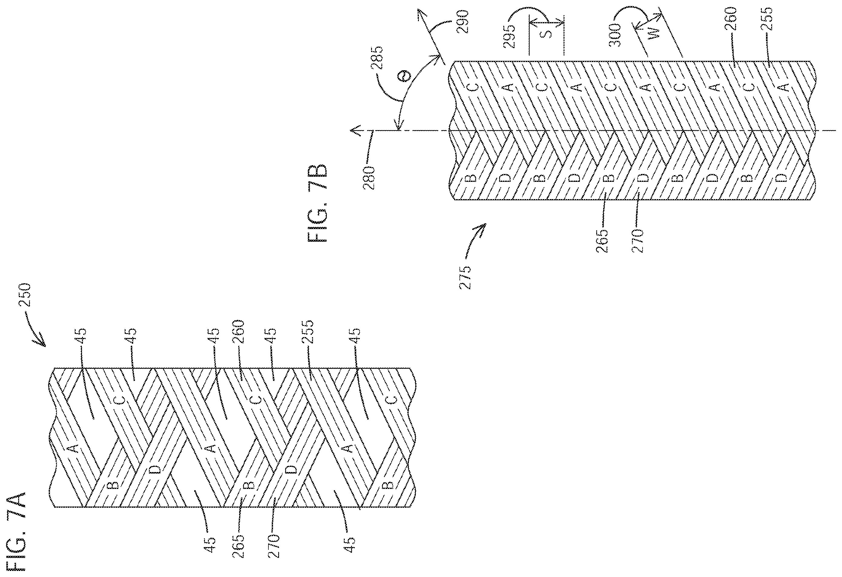 Patent US12351957 Figure 7 – Braided jackets with low thickness