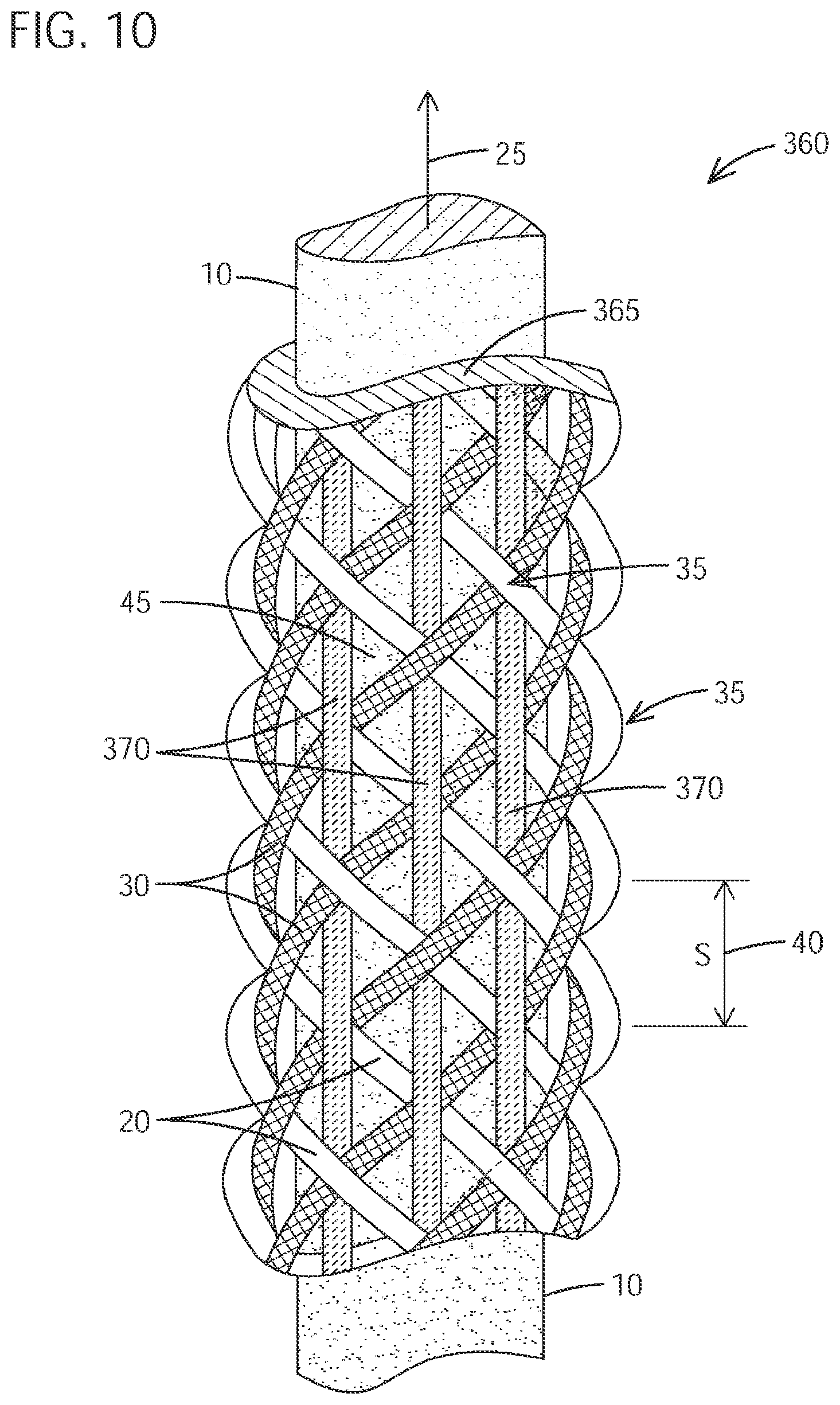 Patent US12351957 Figure 10 – Braided jackets with low thickness