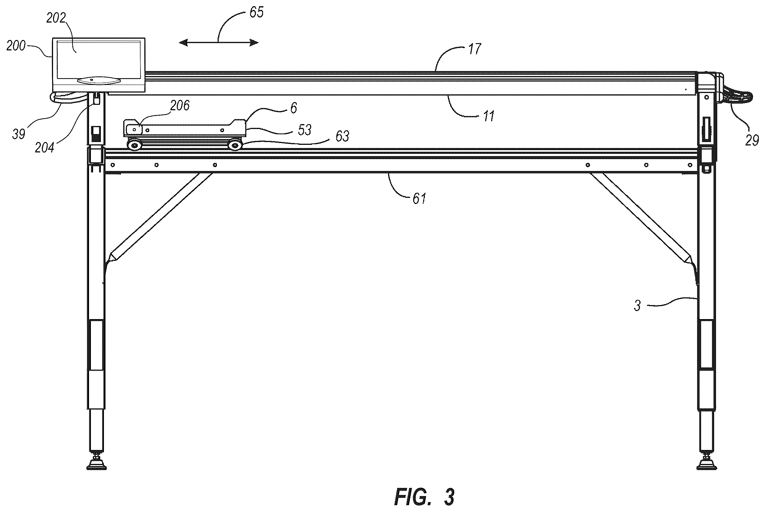 Patent US12351961 Figure 3 – Sewing frame with workspace edge warning system