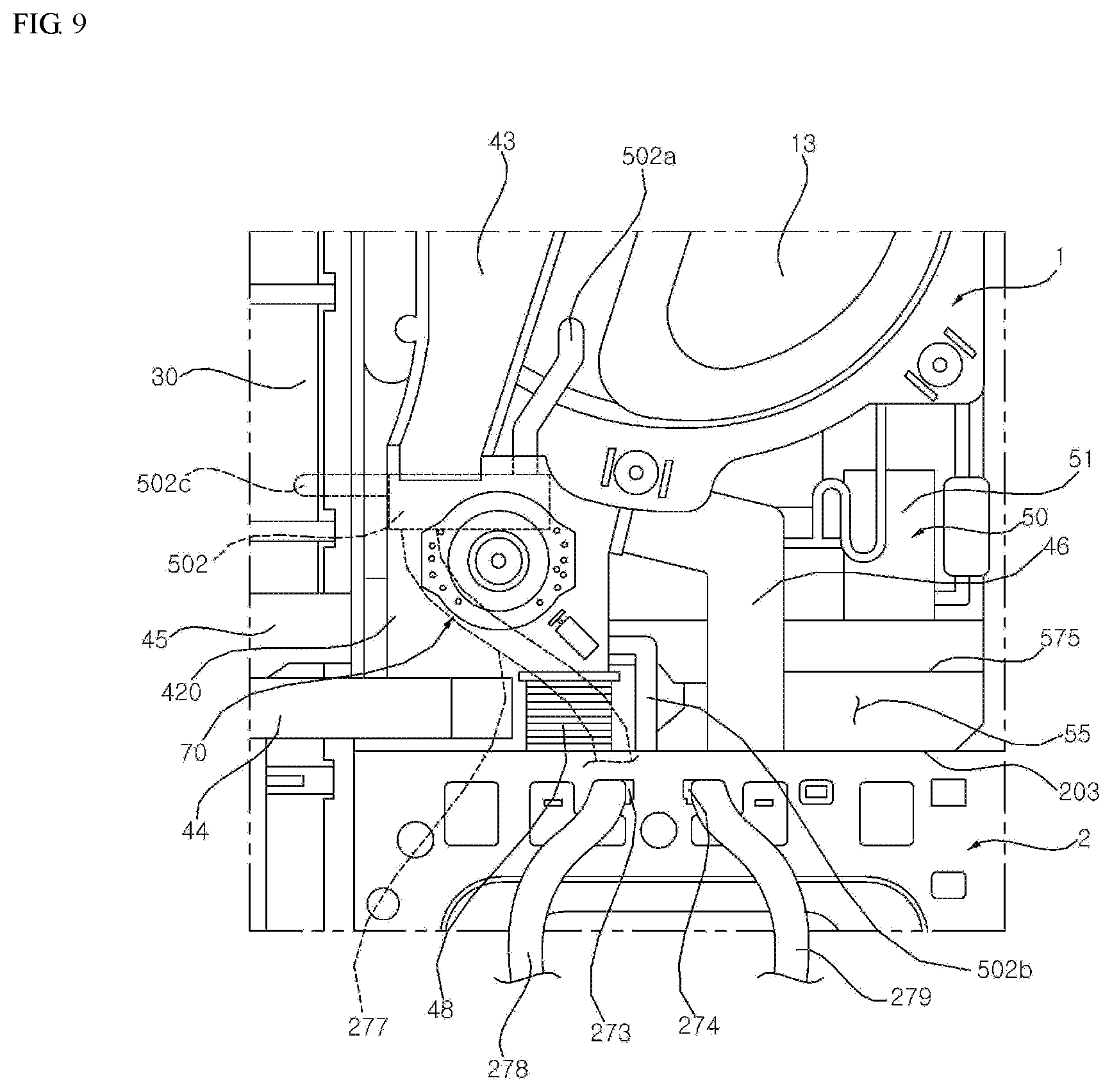 Patent US12351965 Figure 9 – Laundry treating apparatus