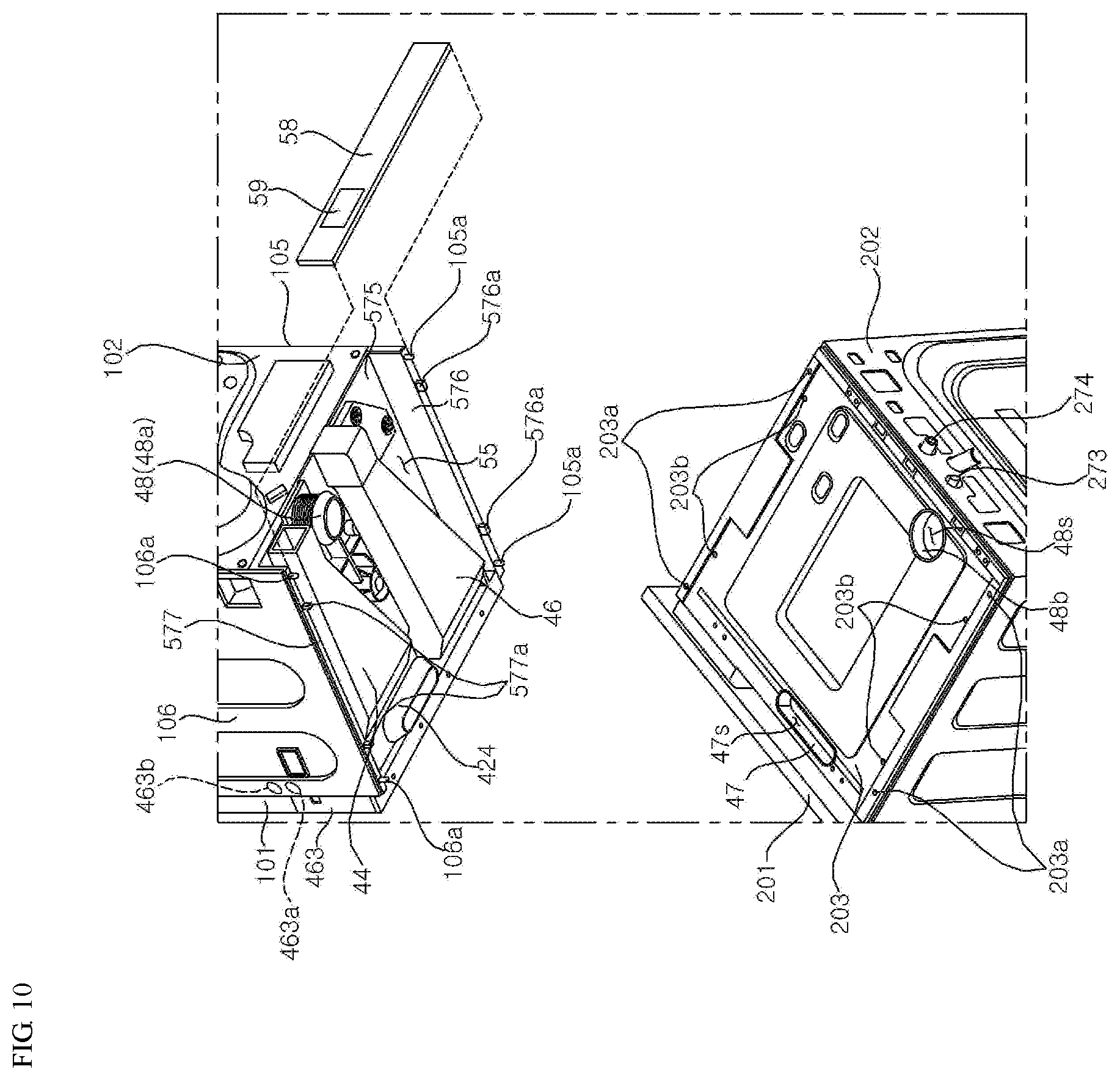 Patent US12351965 Figure 10 – Laundry treating apparatus
