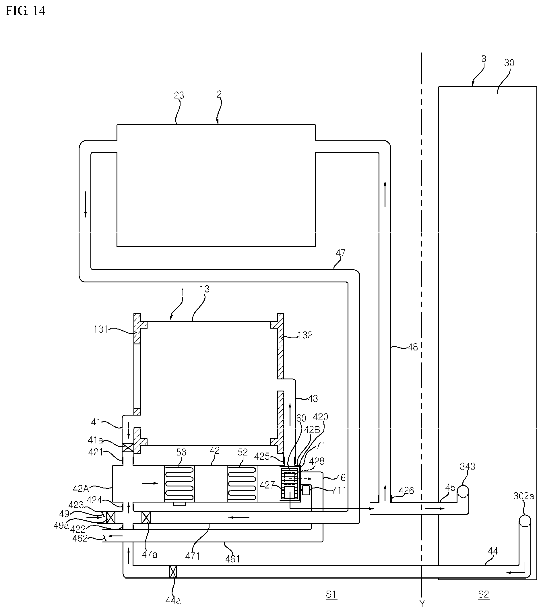 Patent US12351965 Figure 14 – Laundry treating apparatus