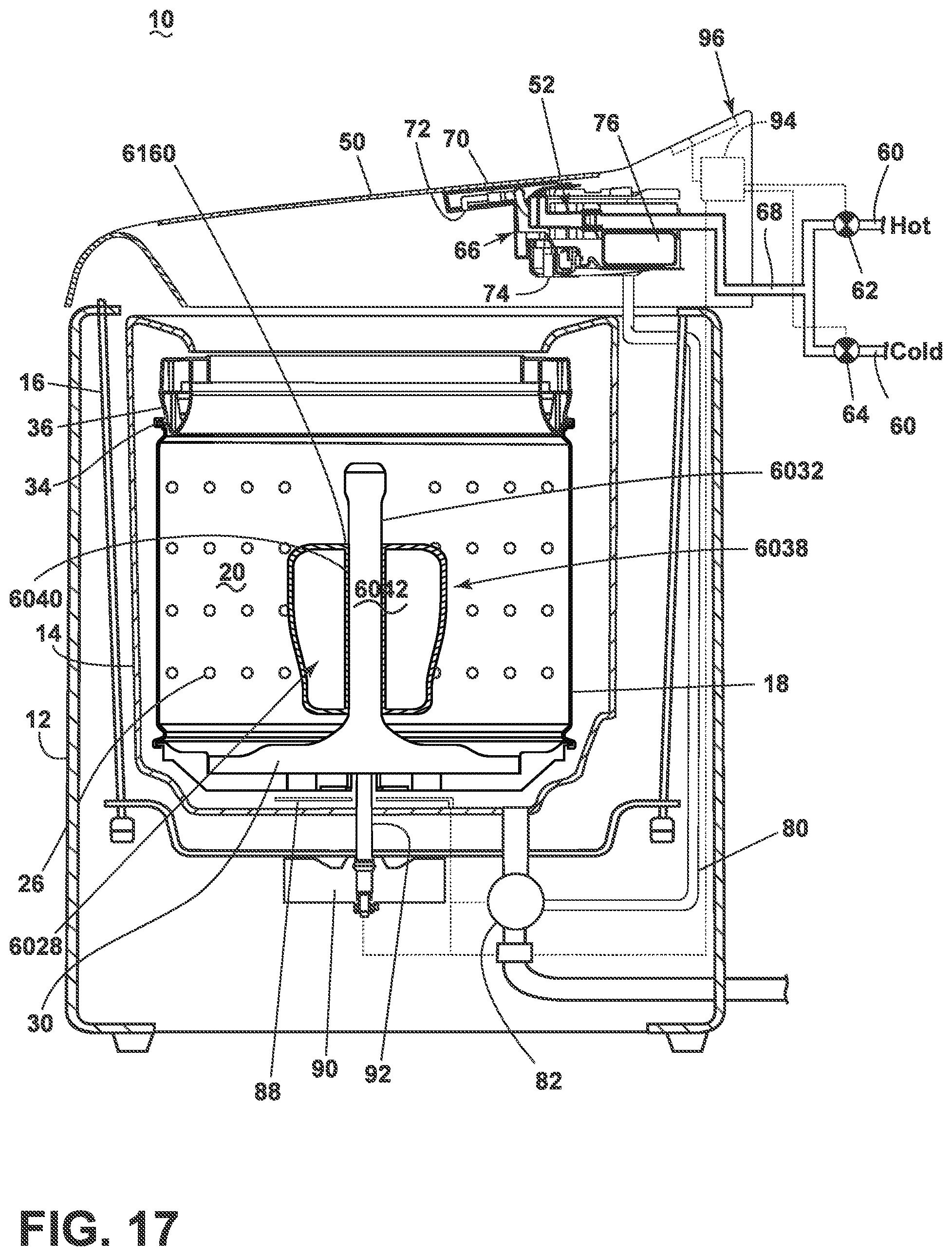 Patent US12351966 Figure 17 – Laundry treating system and kit for use with a laundry treating appliance