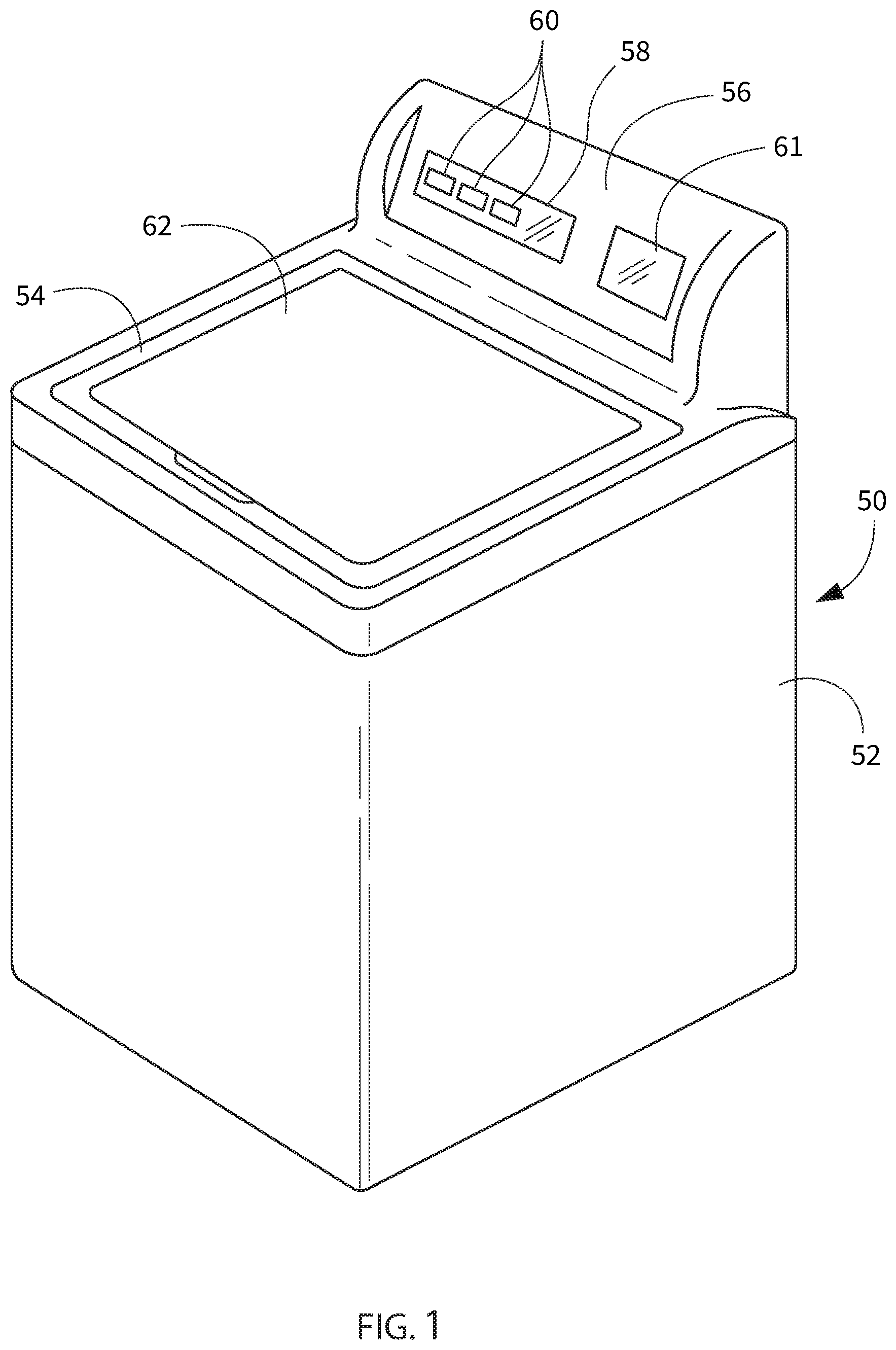 Patent US12351967 Figure 1 – Washing machine appliance non-shedding load detection