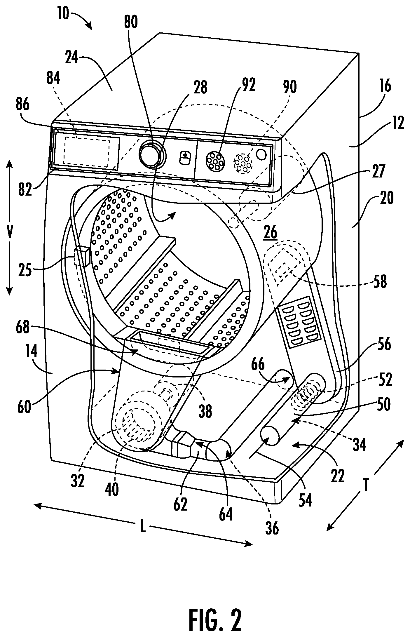 Patent US12351968 Figure 2 – Laundry appliance drum motor fault detection using a camera and artificial intelligence