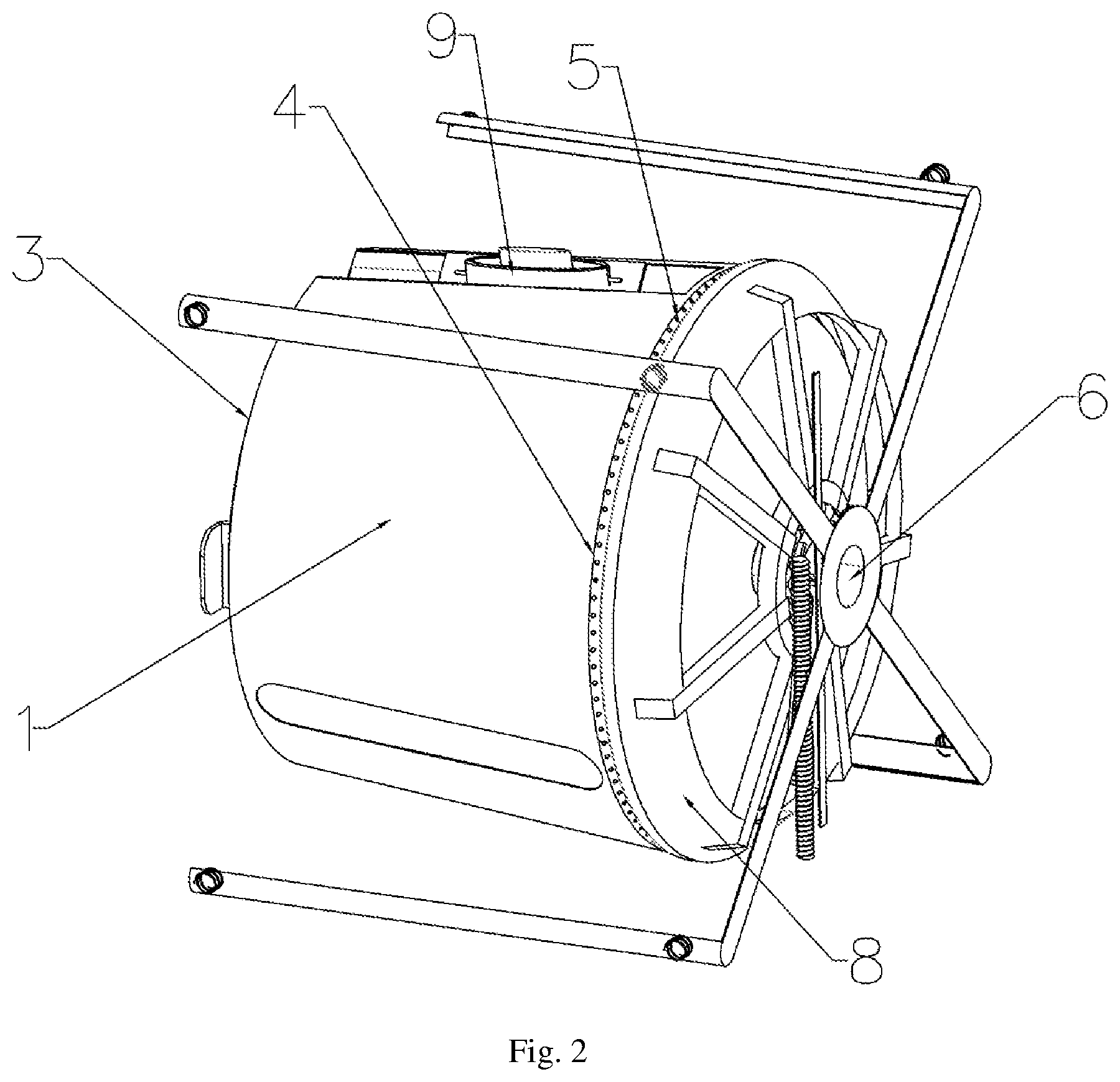 Patent US12351969 Figure 2 – Washing machine without an external drum