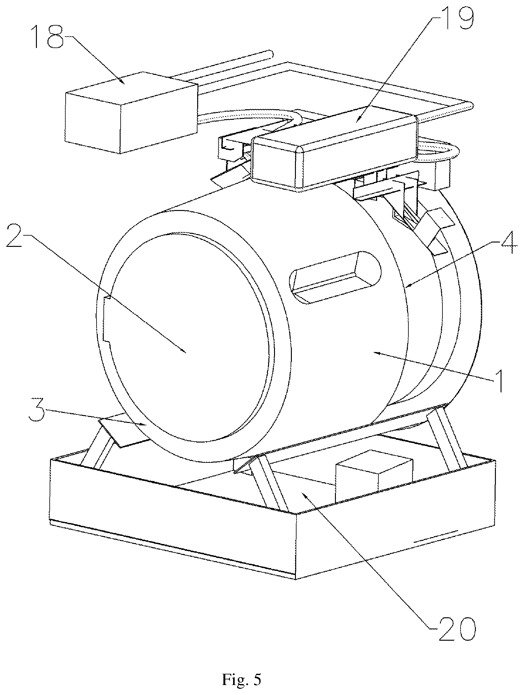 Patent US12351969 Figure 4 – Washing machine without an external drum