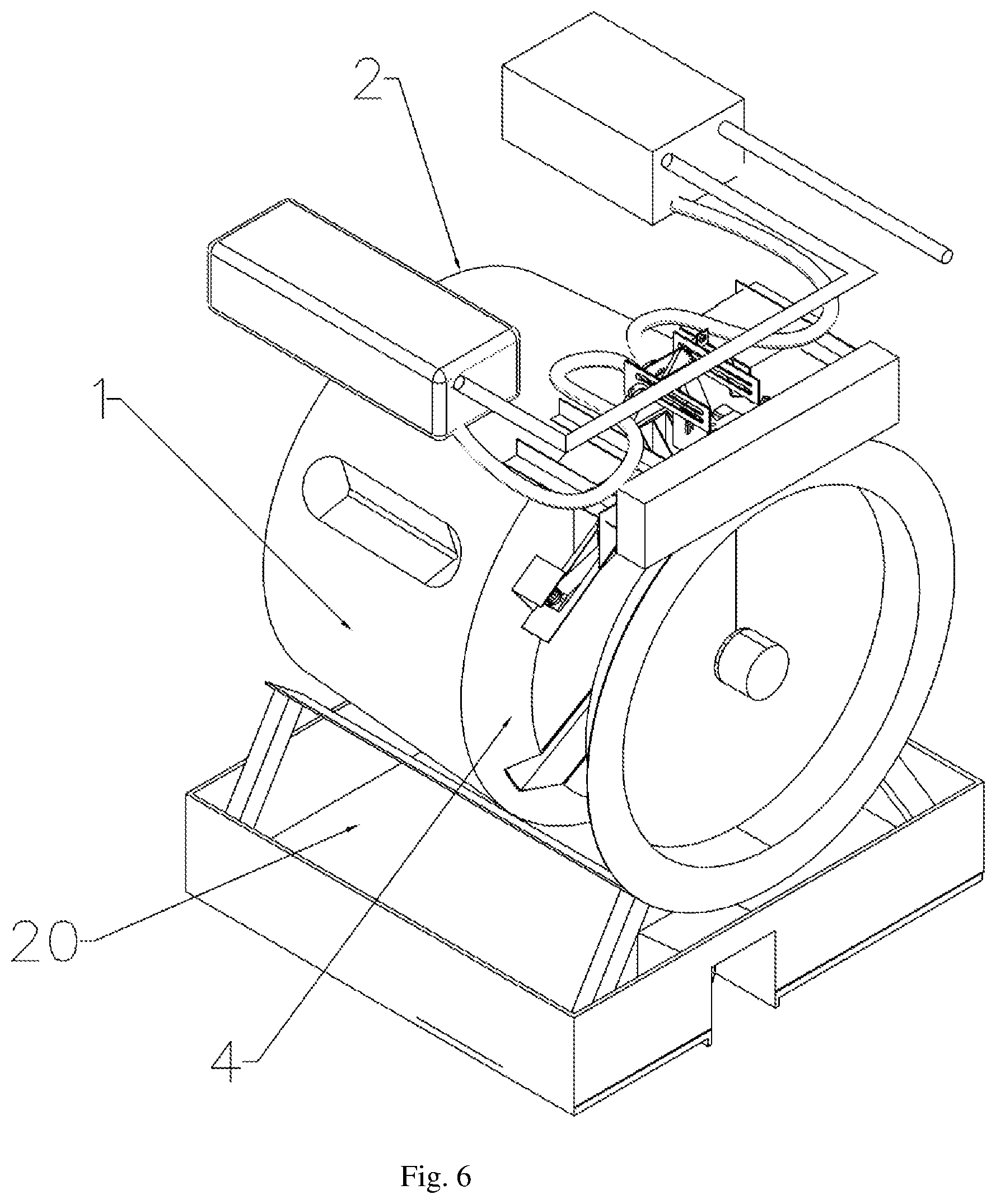 Patent US12351969 Figure 5 – Washing machine without an external drum