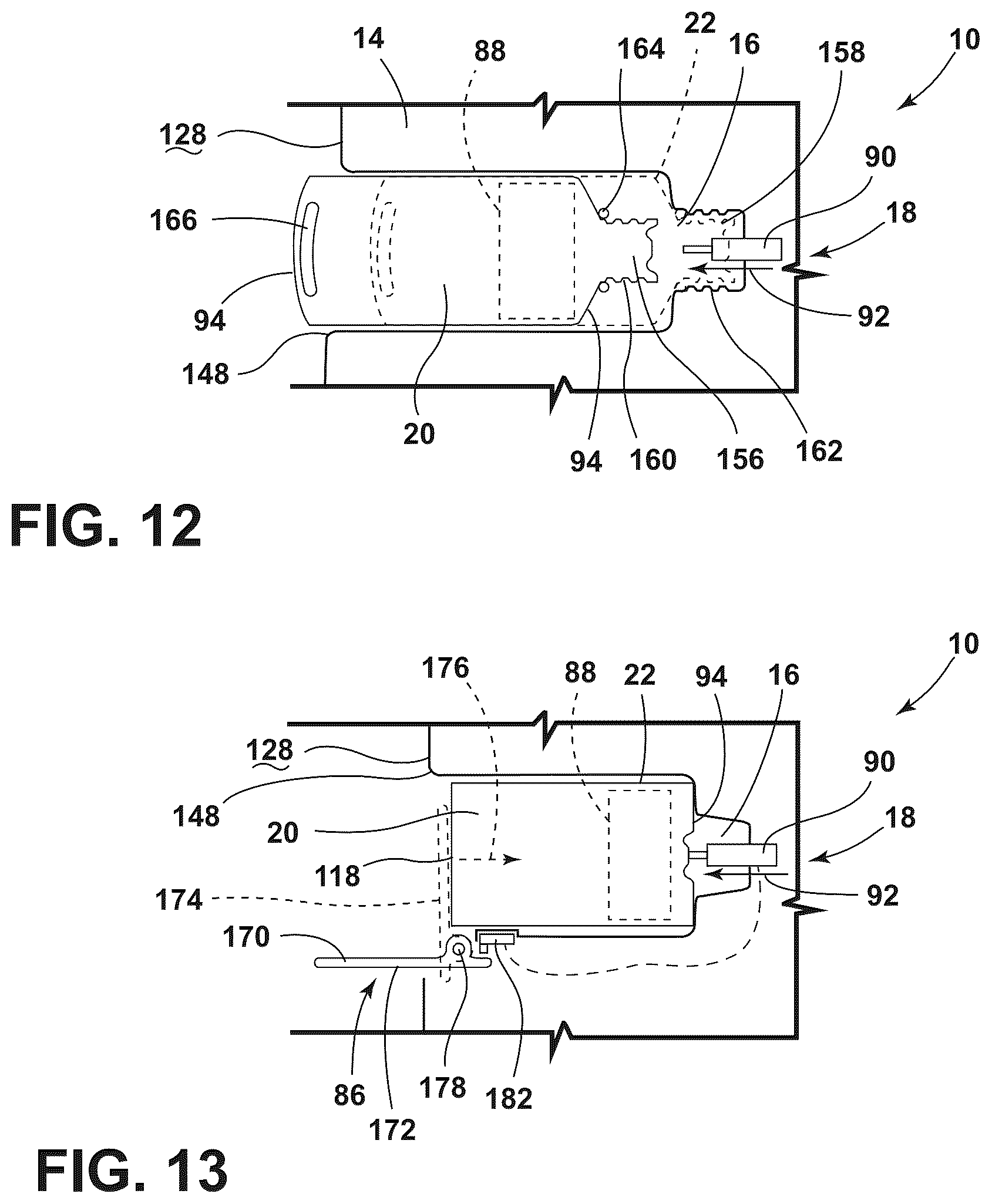 Patent US12351970 Figure 10 – Dispensing assembly for appliance