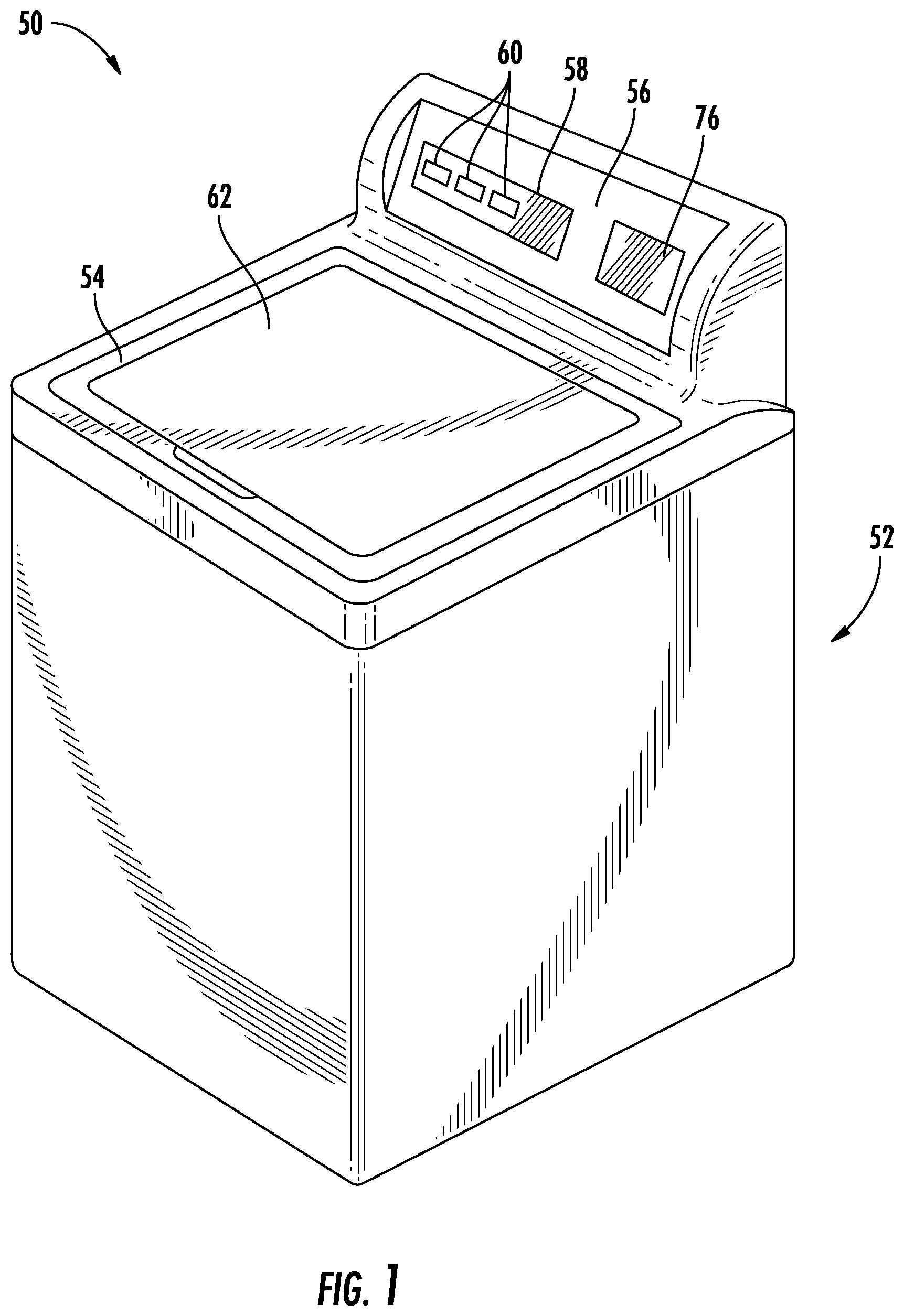 Patent US12351971 Figure 1 – Flexible cover member for an appliance
