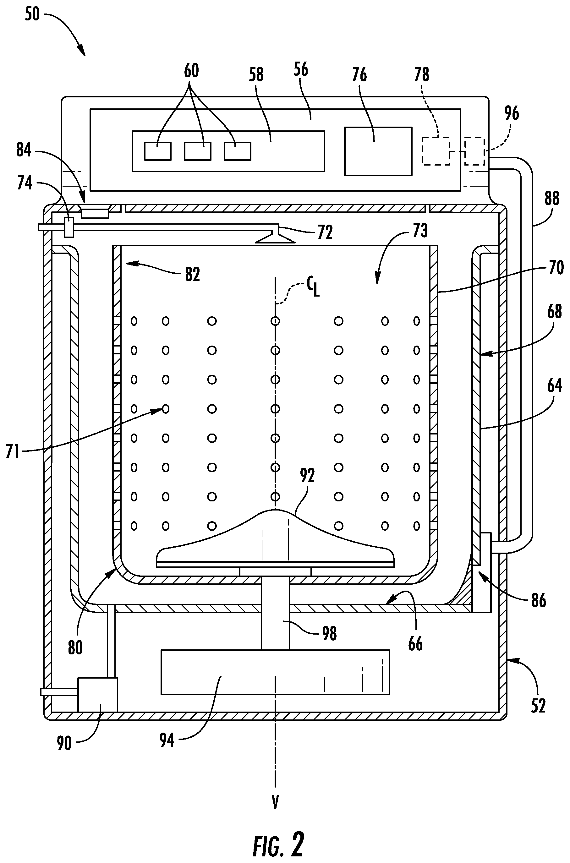 Patent US12351971 Figure 2 – Flexible cover member for an appliance