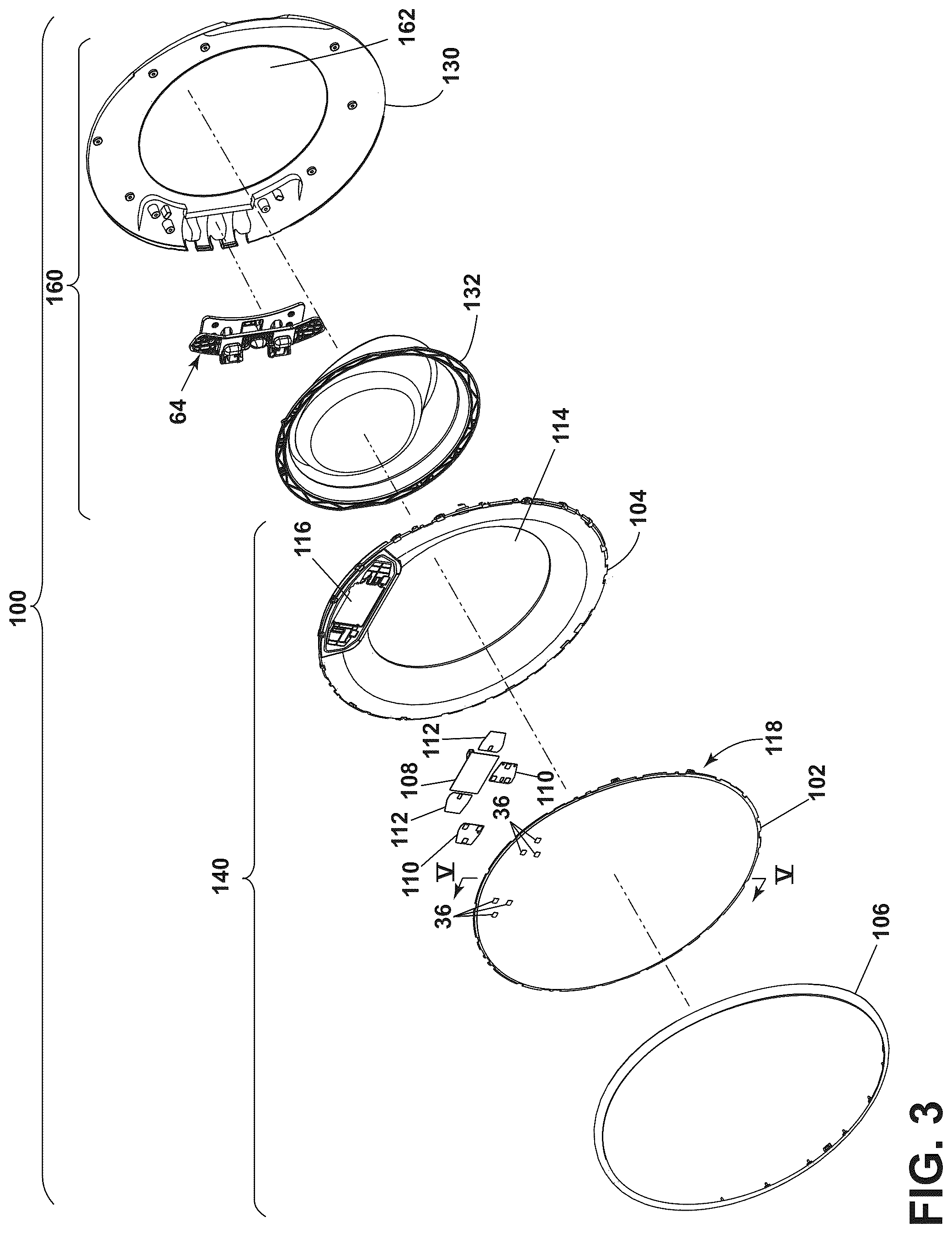 Patent US12351973 Figure 3 – Door assembly for a laundry treating appliance