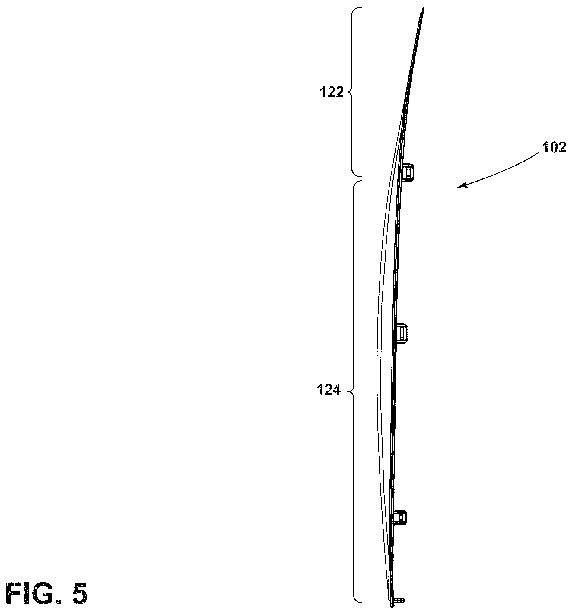 Patent US12351973 Figure 5 – Door assembly for a laundry treating appliance