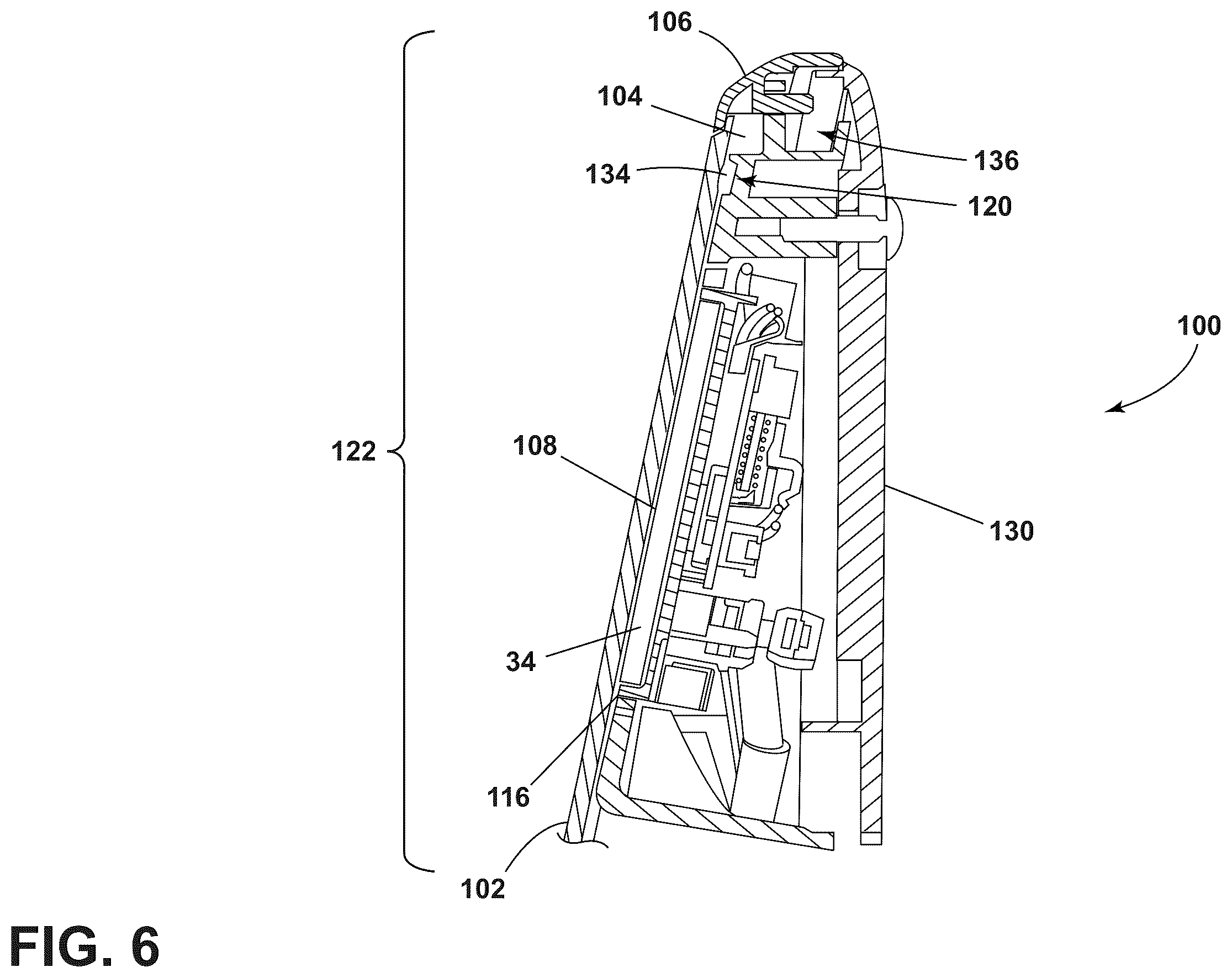 Patent US12351973 Figure 6 – Door assembly for a laundry treating appliance