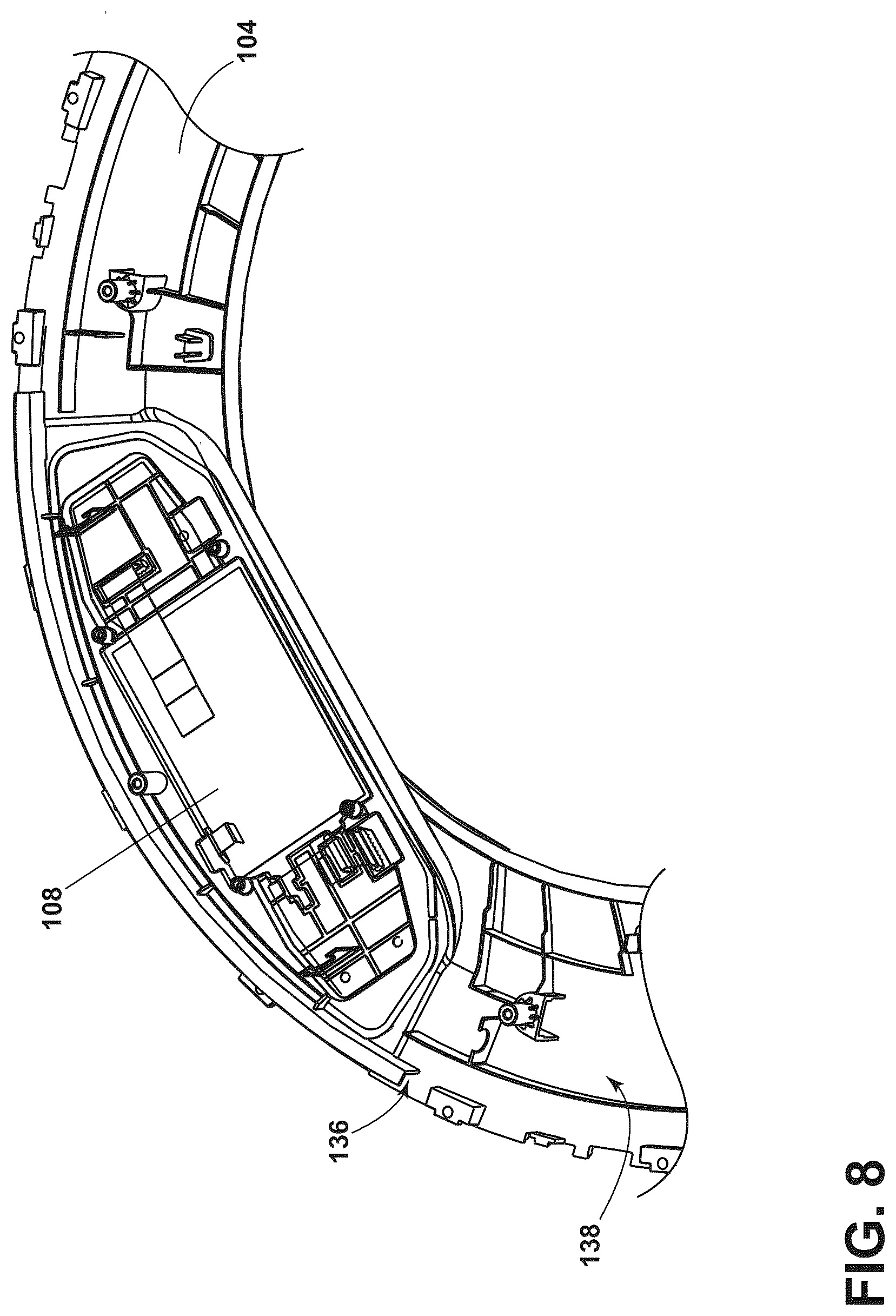 Patent US12351973 Figure 8 – Door assembly for a laundry treating appliance