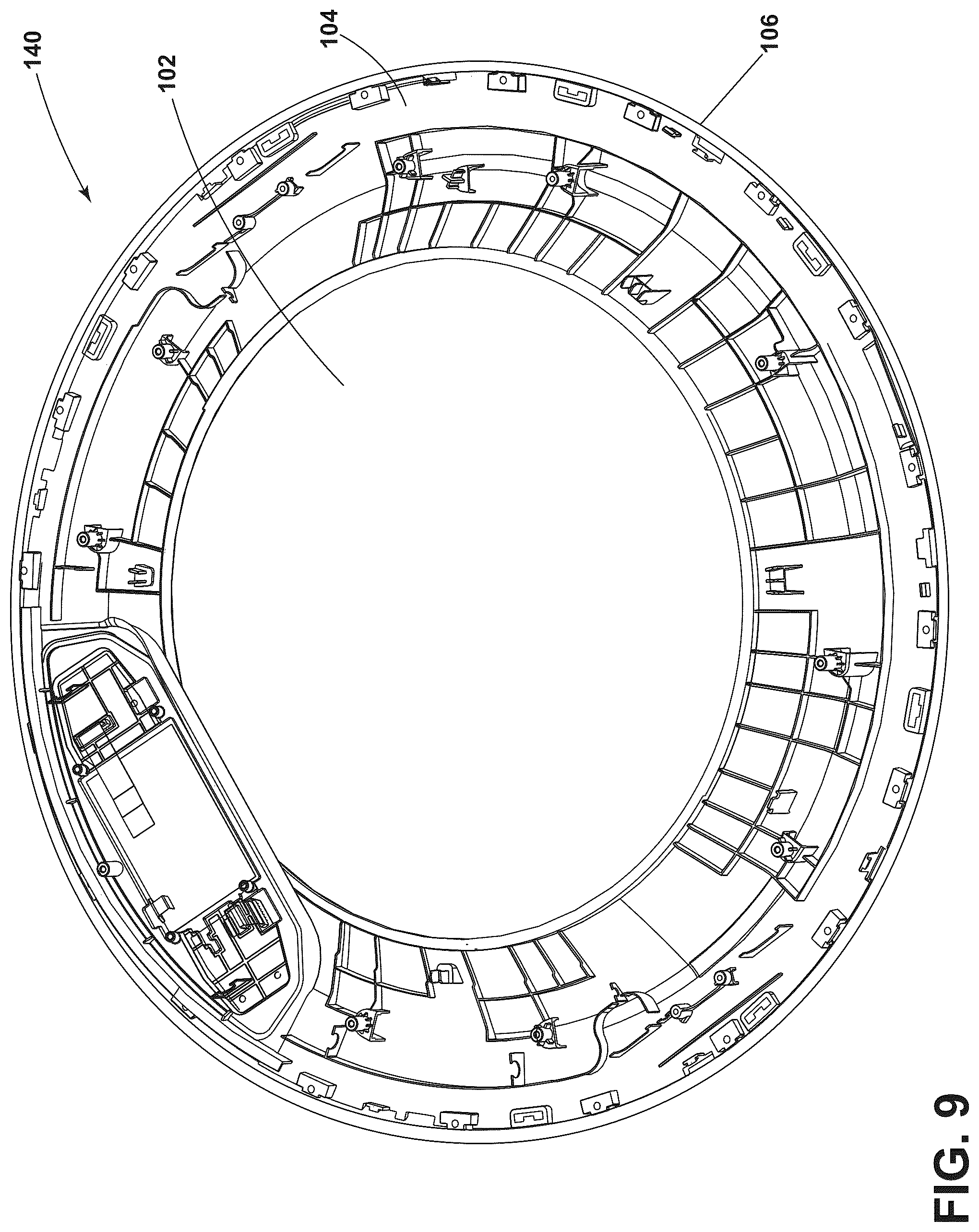 Patent US12351973 Figure 9 – Door assembly for a laundry treating appliance