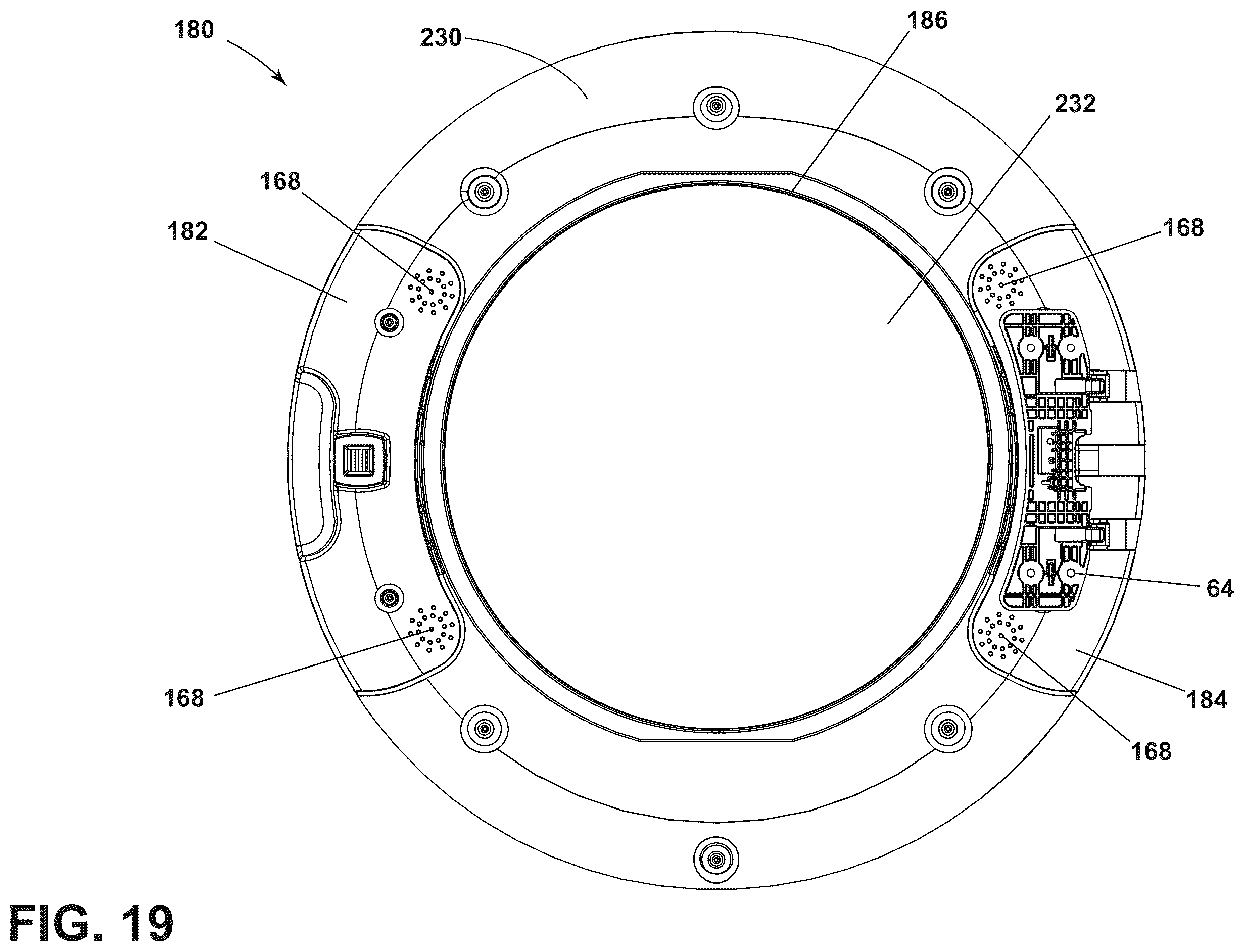 Patent US12351973 Figure 18 – Door assembly for a laundry treating appliance
