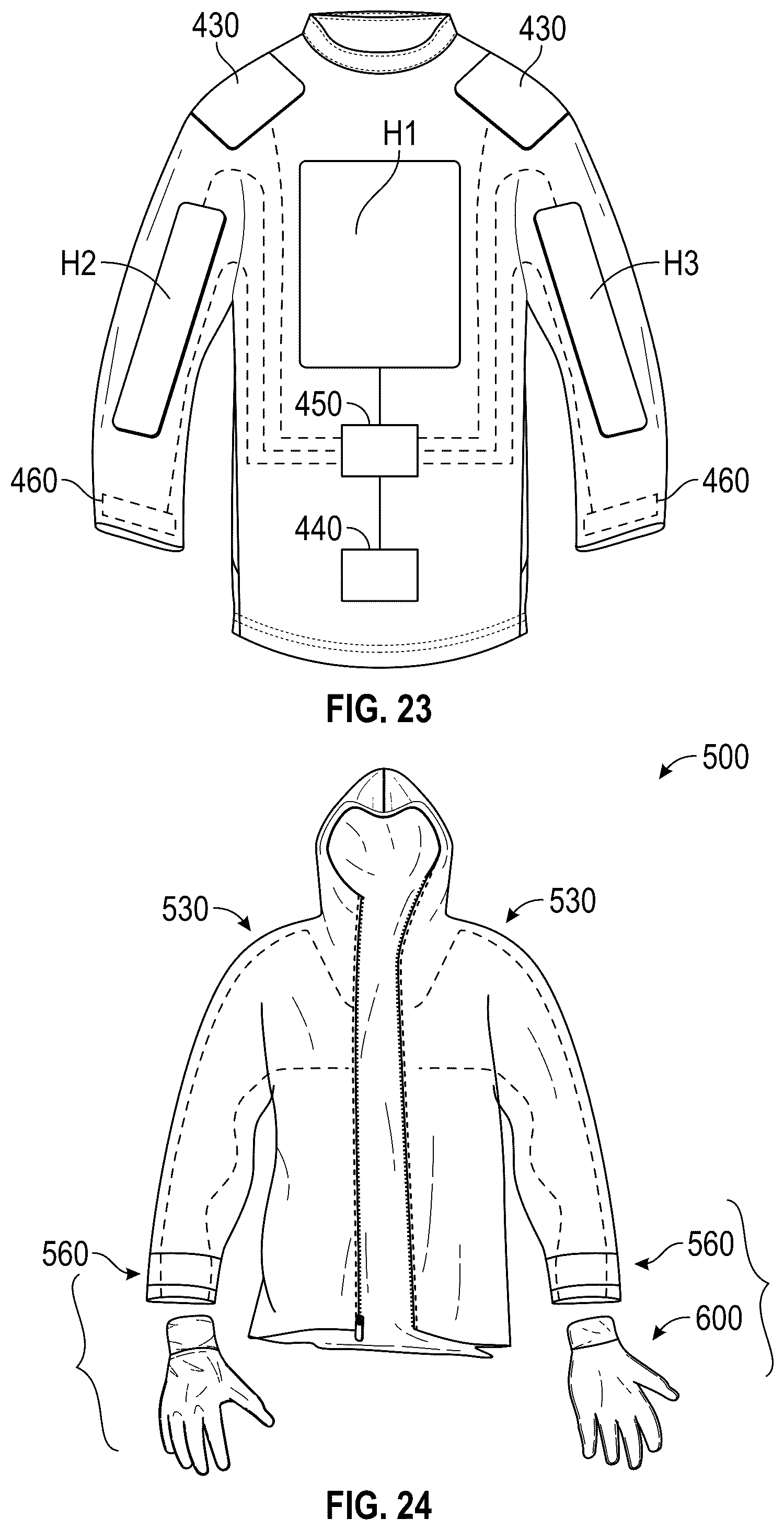 Patent US12351977 Figure 14 – Actively heated or cooled garments or footwear