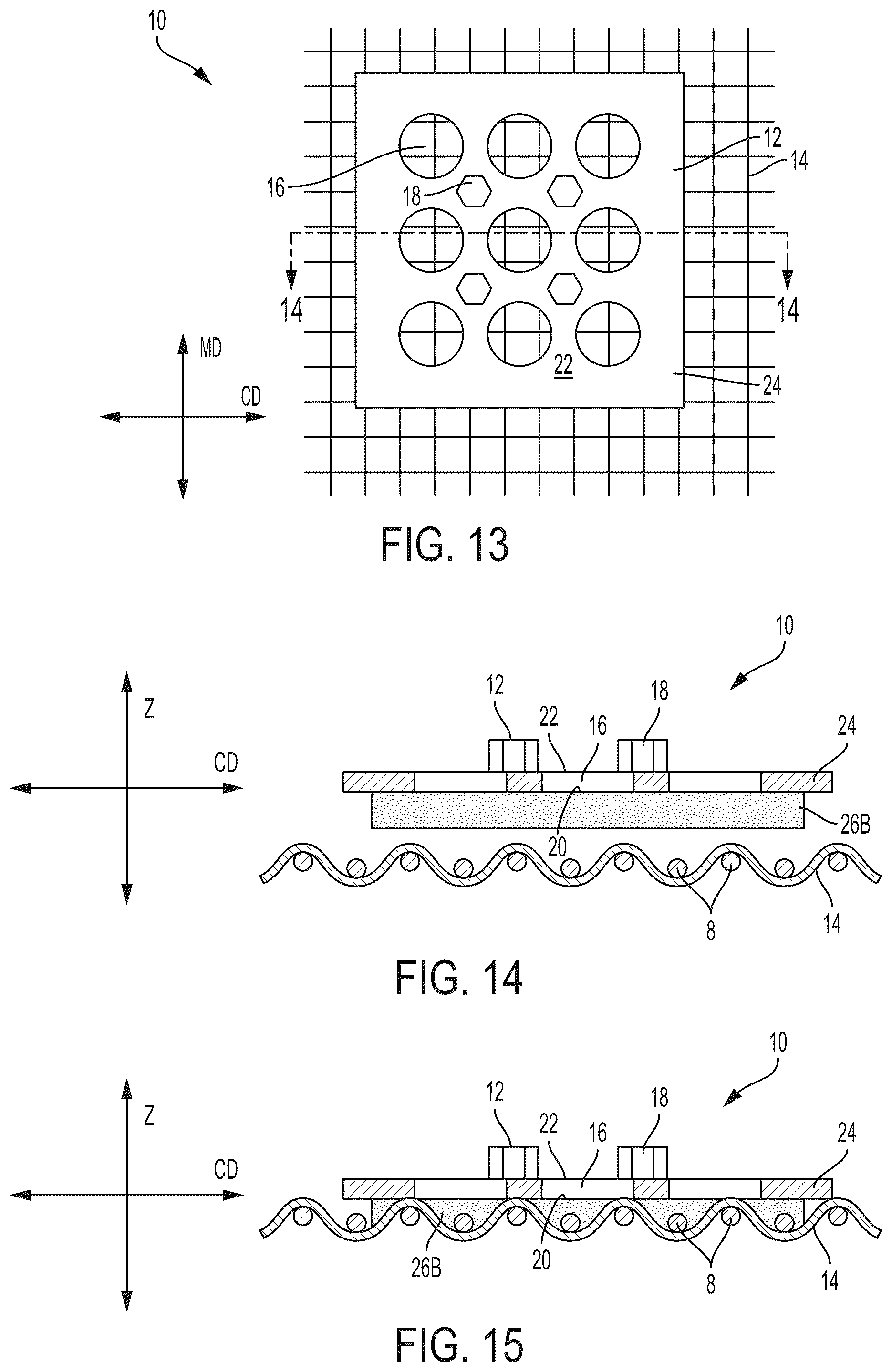 Patent US12351984 Figure 9 – Deflecting member for making fibrous structures
