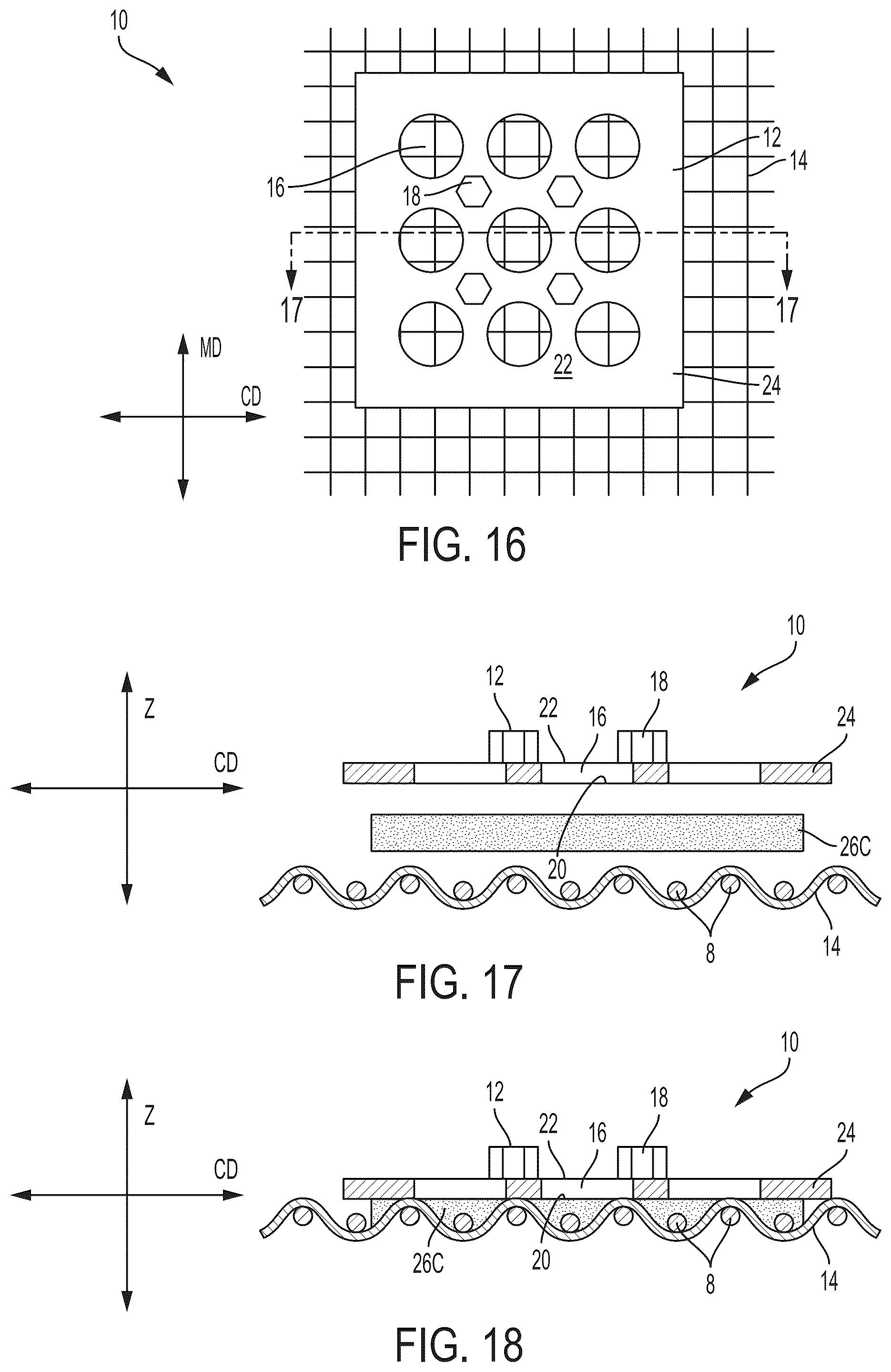Patent US12351984 Figure 10 – Deflecting member for making fibrous structures