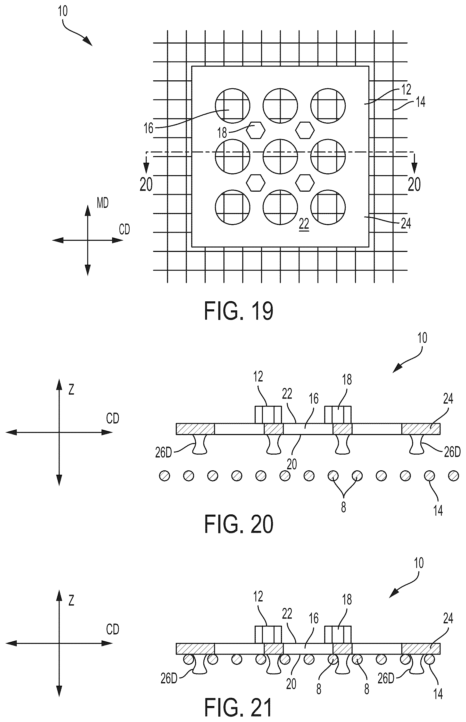Patent US12351984 Figure 11 – Deflecting member for making fibrous structures