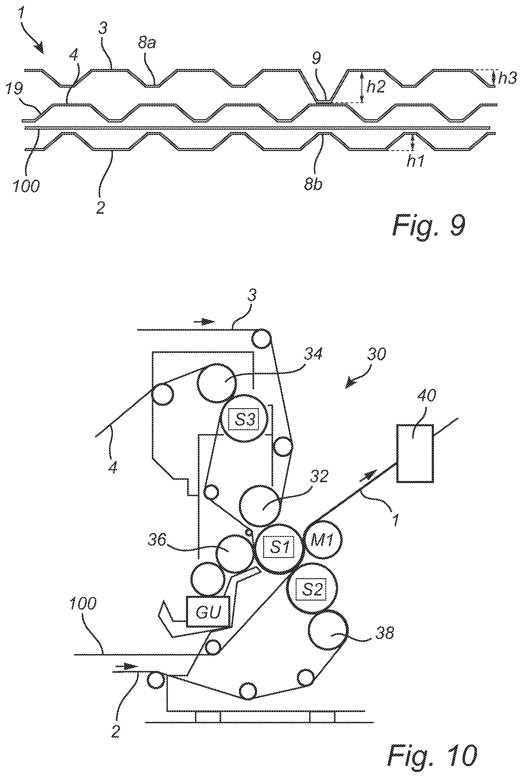 Patent US12351986 Figure 6 – Tissue product and method and apparatus for producing same