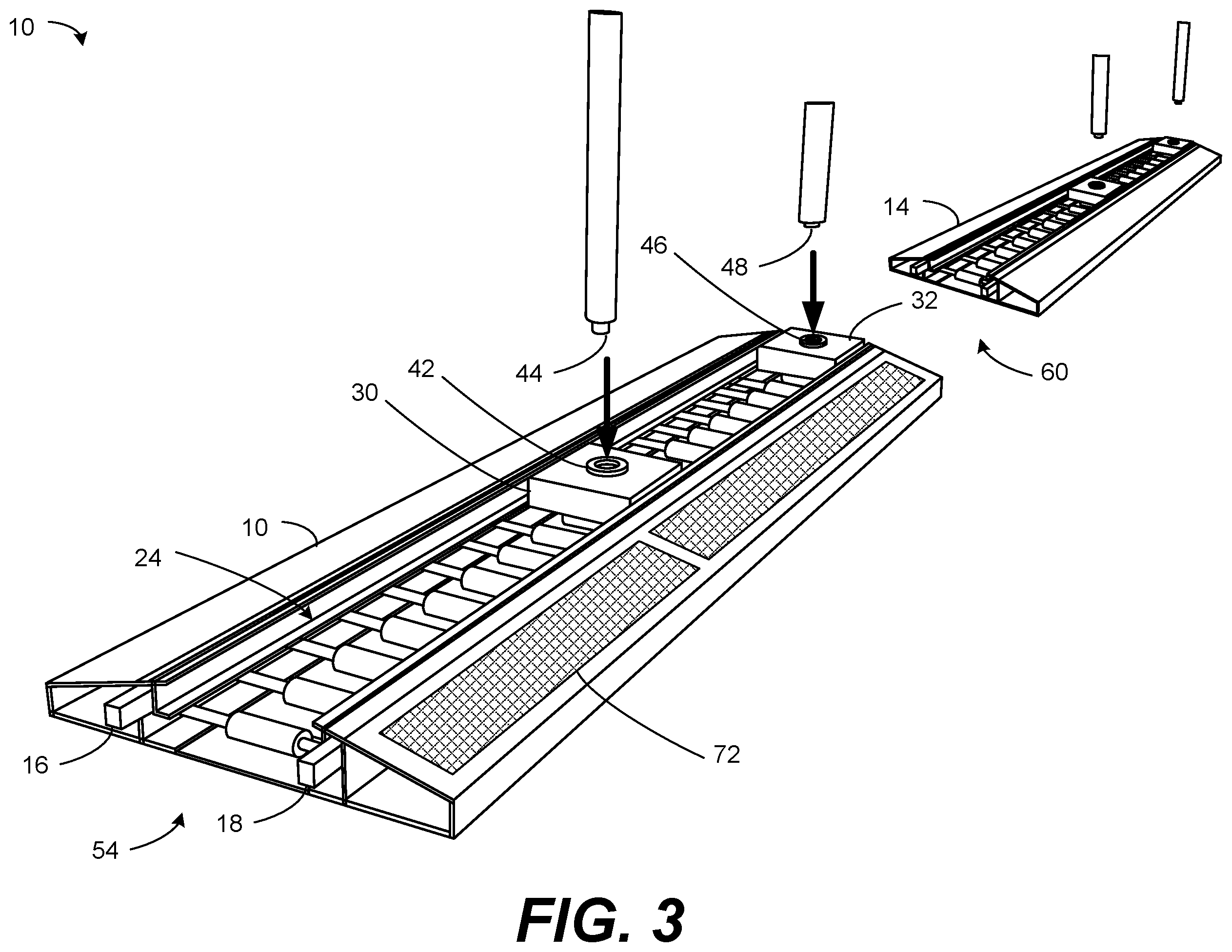 Patent US12351988 Figure 3 – Modular partition track system