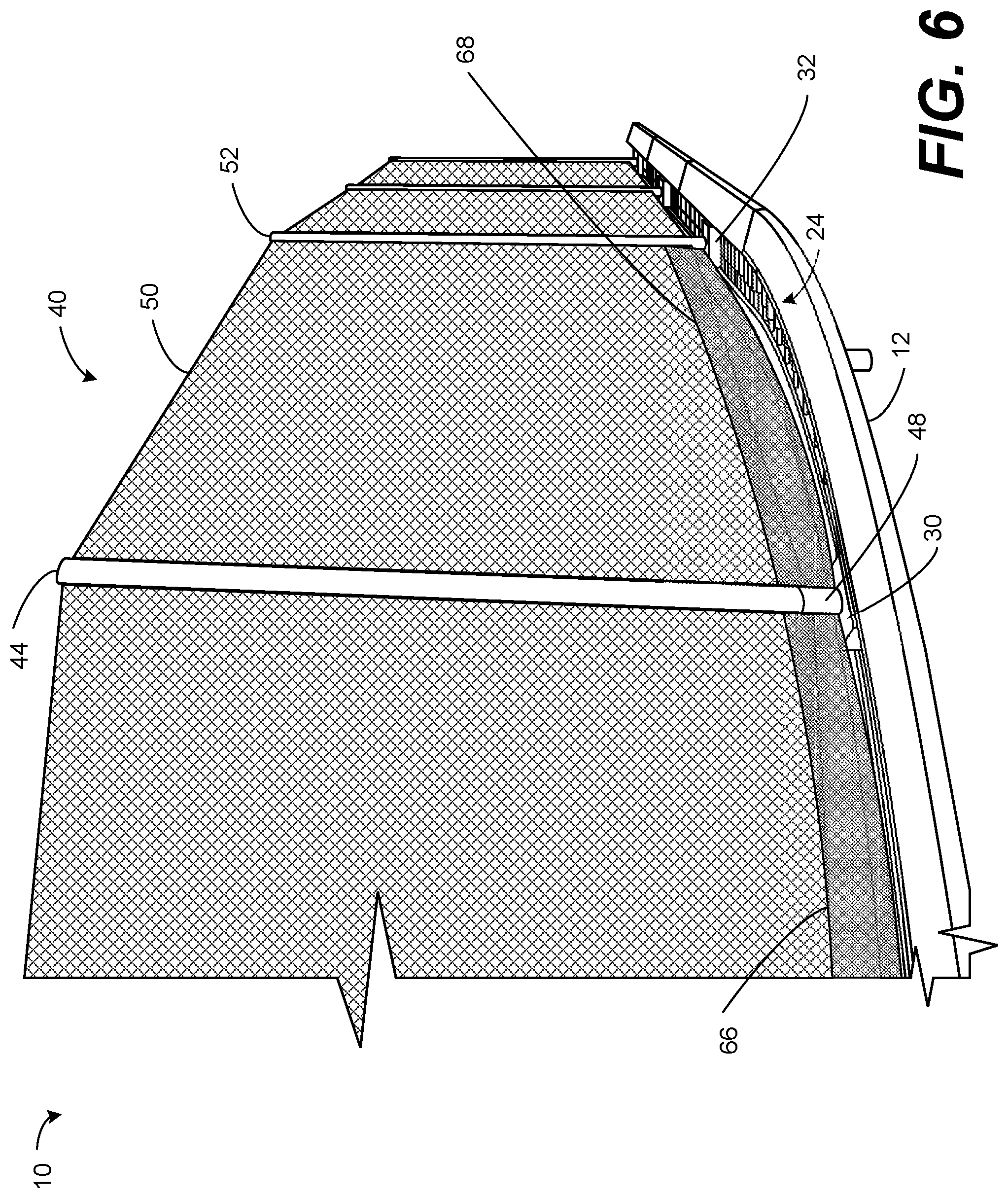 Patent US12351988 Figure 6 – Modular partition track system