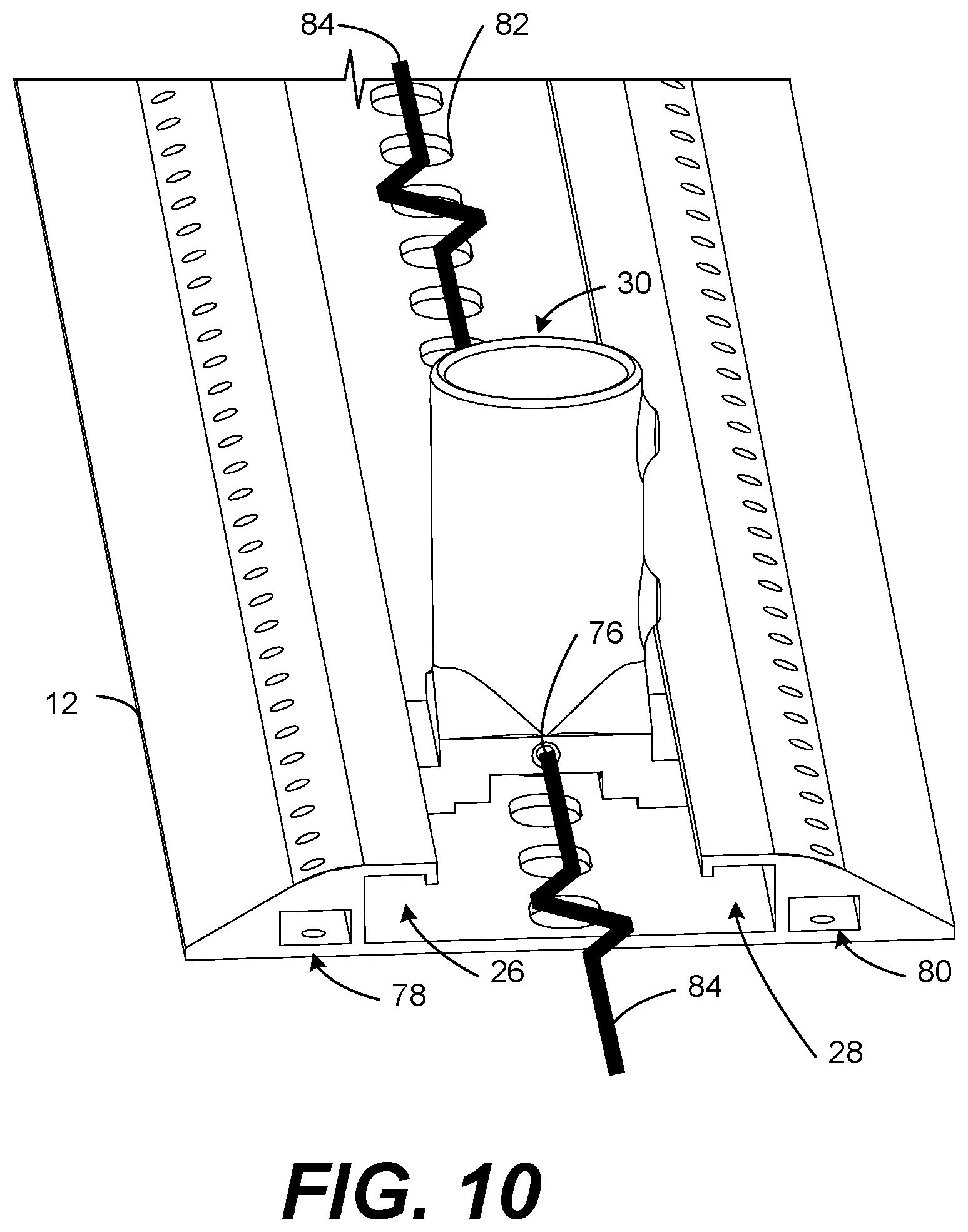 Patent US12351988 Figure 10 – Modular partition track system