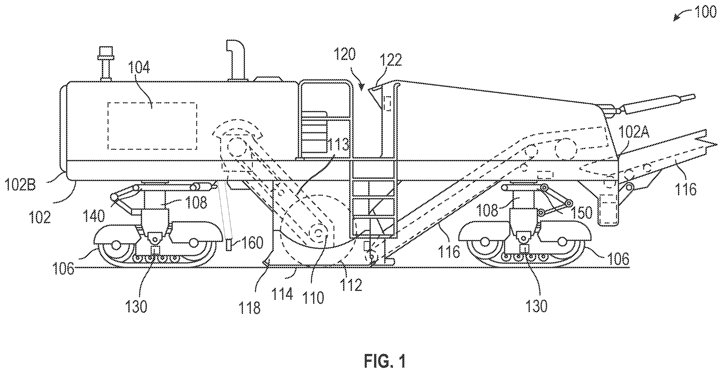 Patent US12351995 Figure 1 – Auto scratch height for work machines