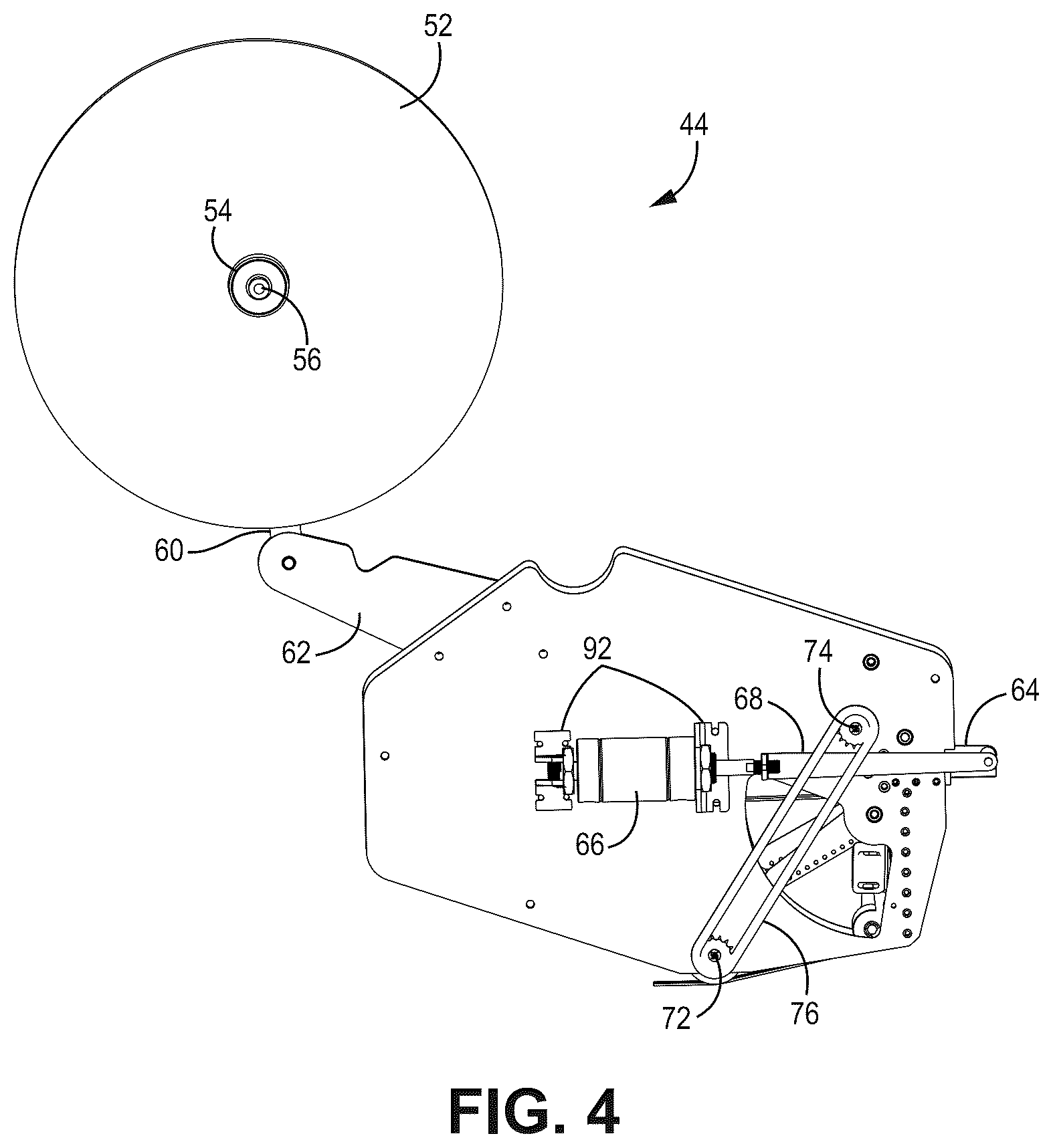 Patent US12351996 Figure 4 – Road taping machine