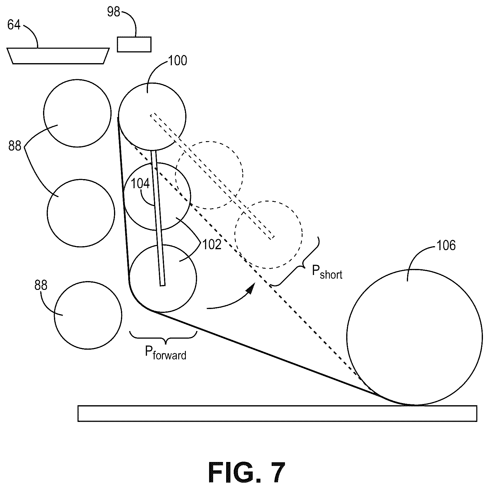 Patent US12351996 Figure 7 – Road taping machine