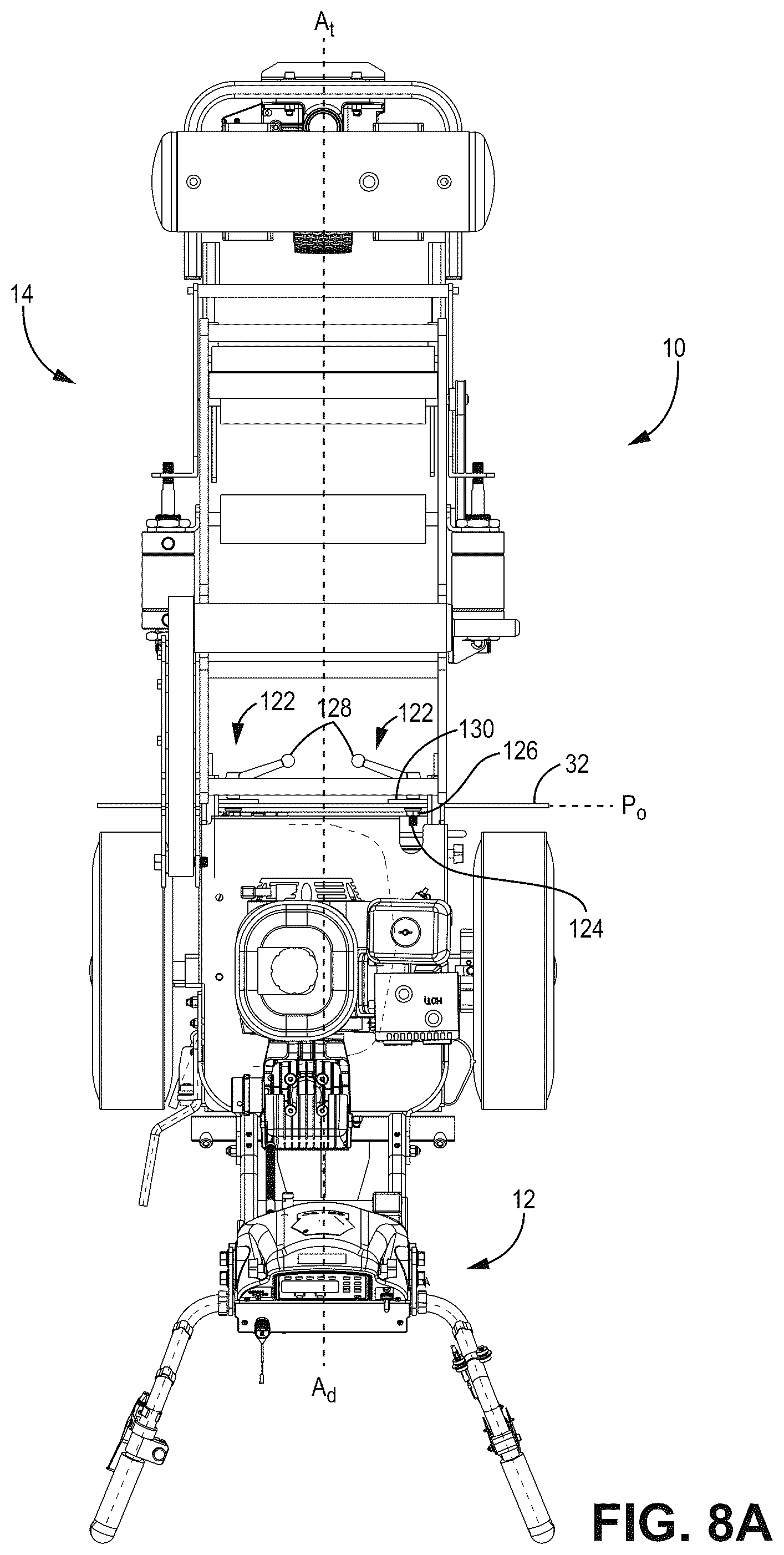 Patent US12351996 Figure 8 – Road taping machine