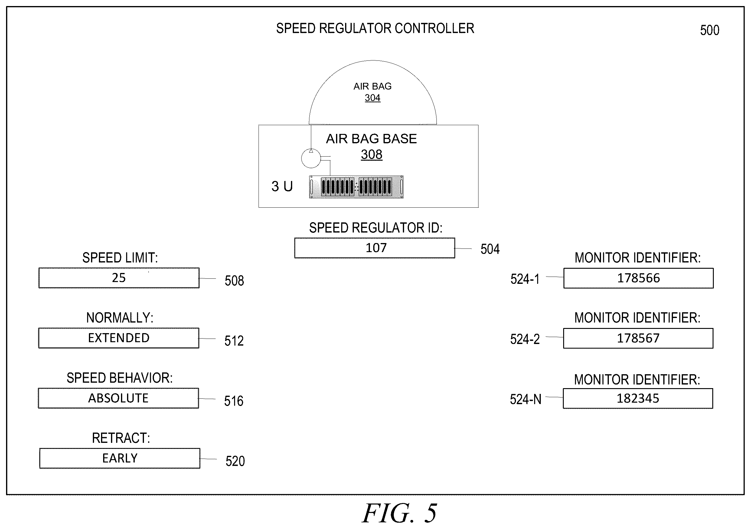 Patent US12351999 Figure 9 – Intelligent speed regulator