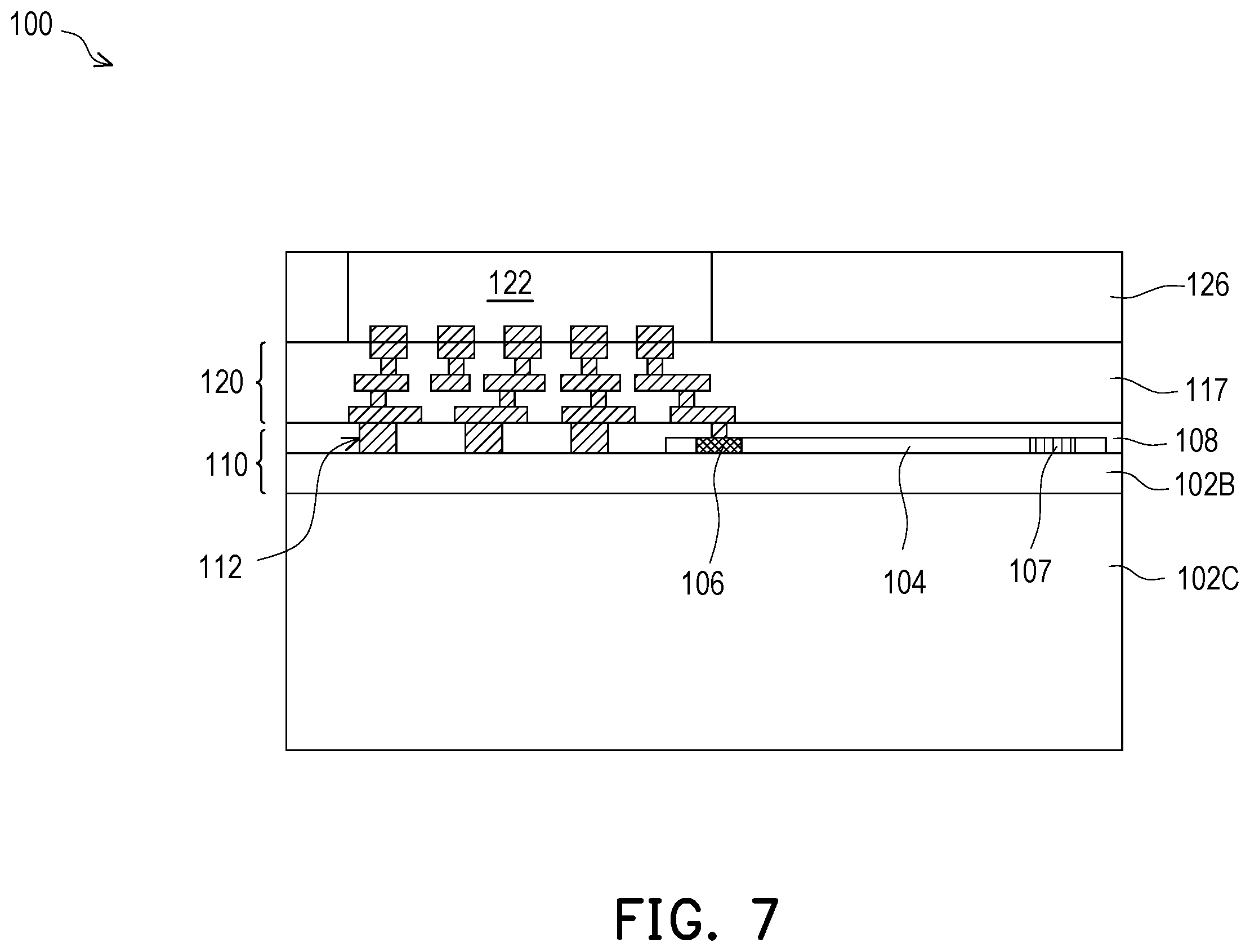 Patent US12353011 Figure 7 – Photonic package and method of manufacture