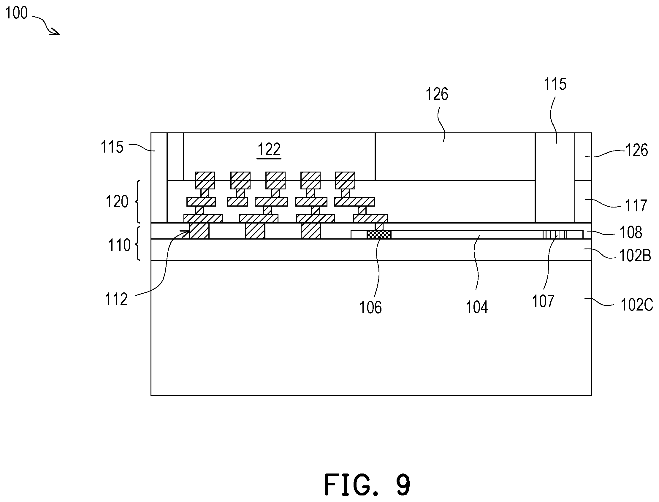 Patent US12353011 Figure 9 – Photonic package and method of manufacture