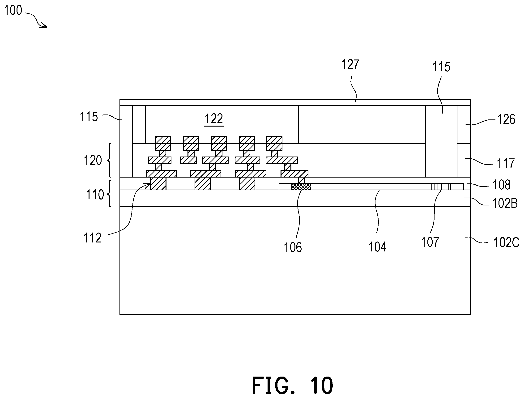 Patent US12353011 Figure 10 – Photonic package and method of manufacture