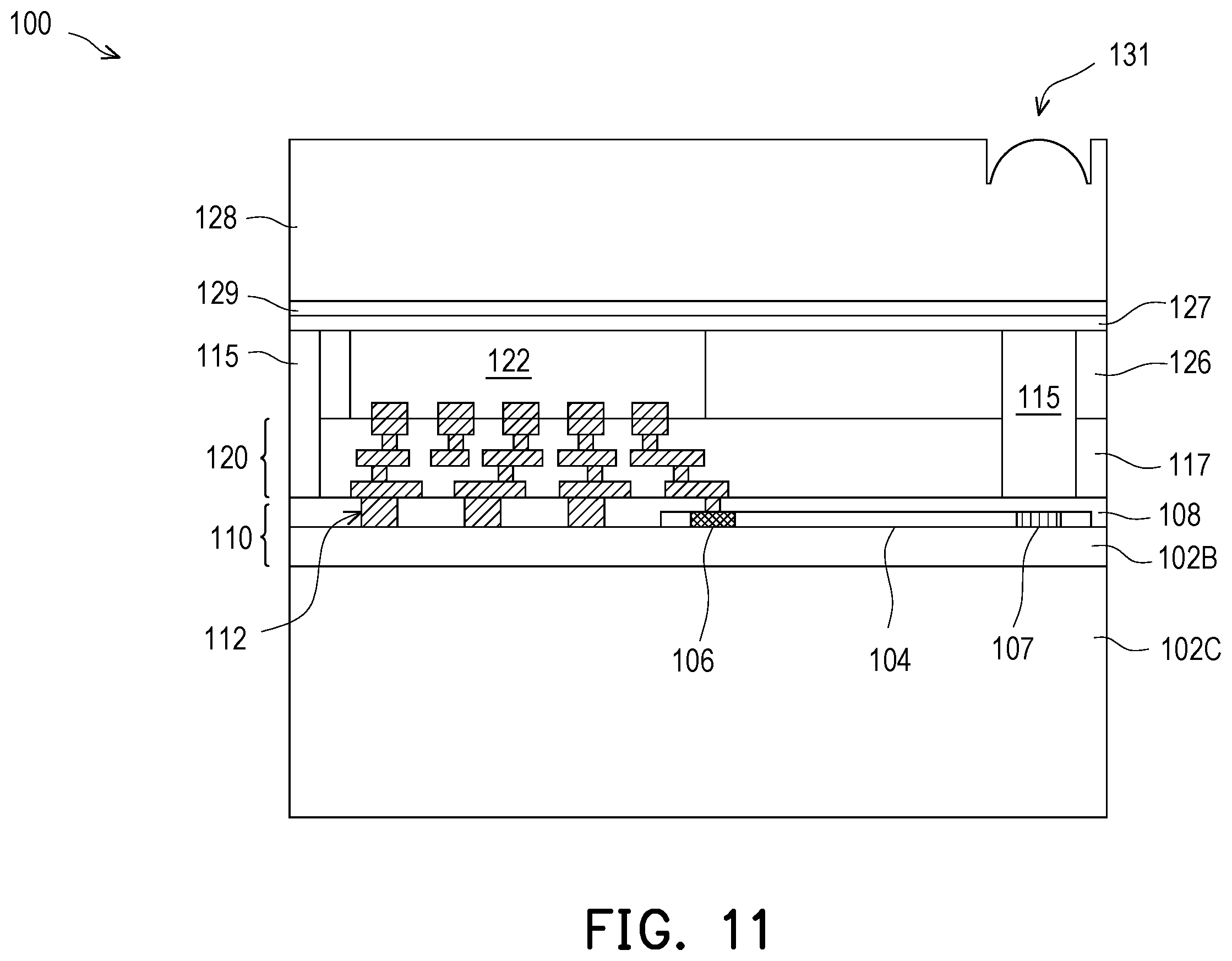 Patent US12353011 Figure 11 – Photonic package and method of manufacture