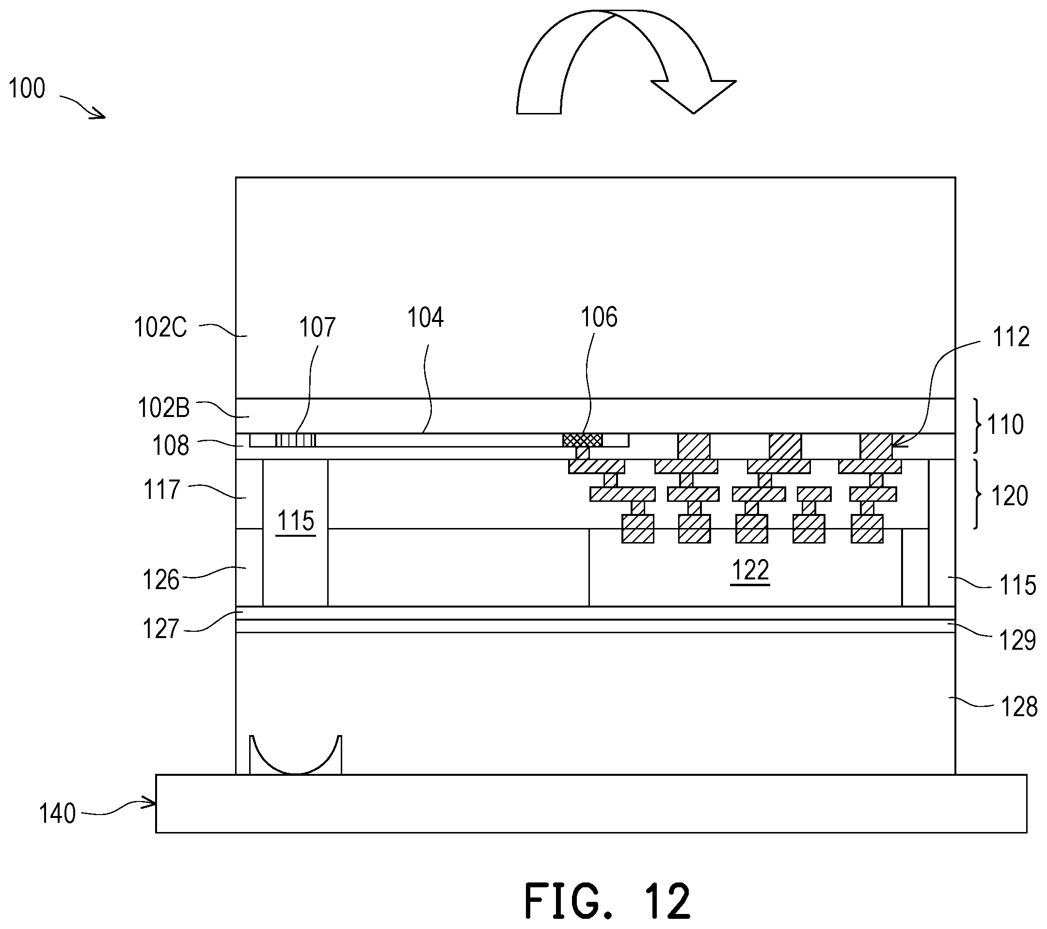 Patent US12353011 Figure 12 – Photonic package and method of manufacture