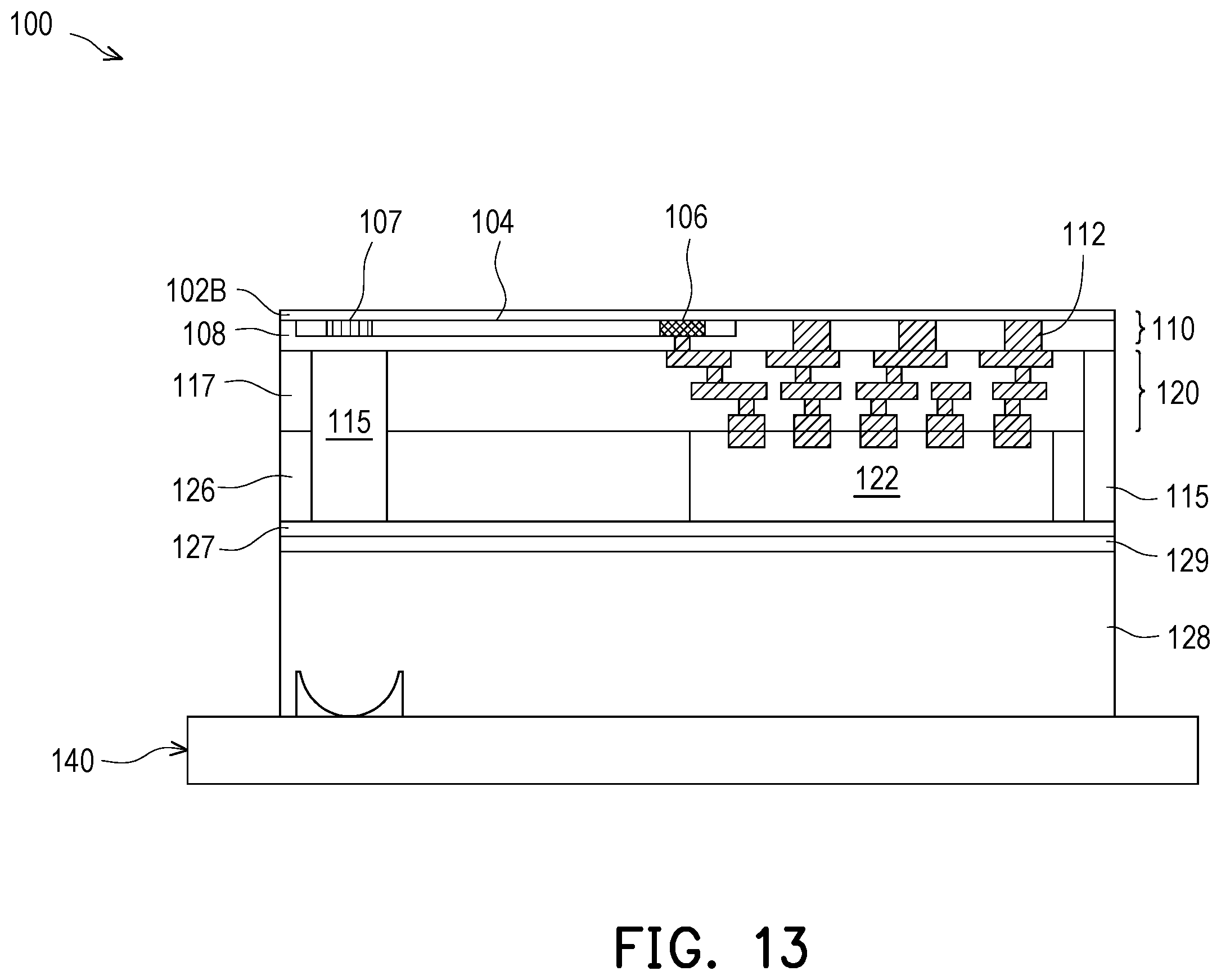 Patent US12353011 Figure 13 – Photonic package and method of manufacture