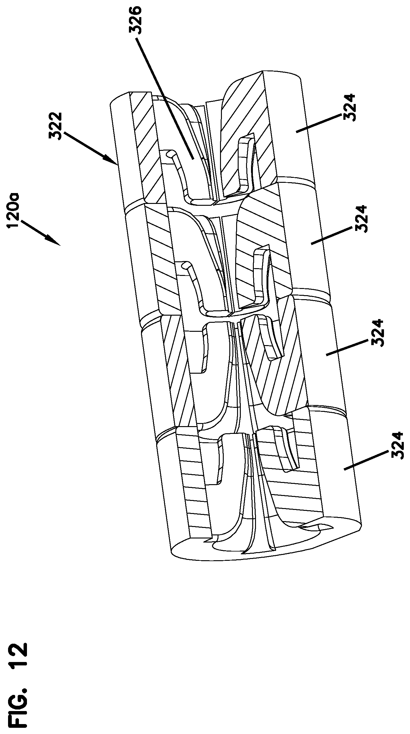 Patent US12353013 Figure 9 – Light weight fiber optic splice and fiber management system