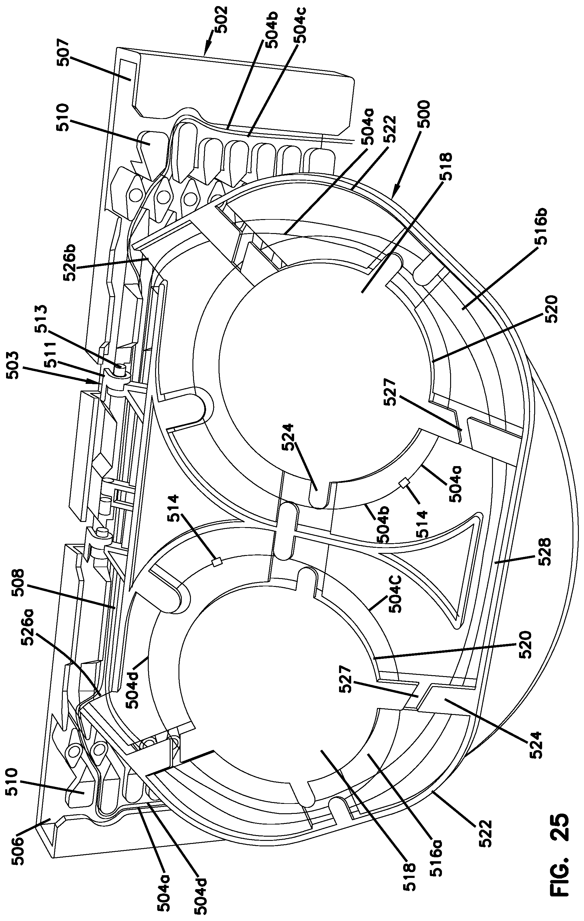 Patent US12353013 Figure 19 – Light weight fiber optic splice and fiber management system
