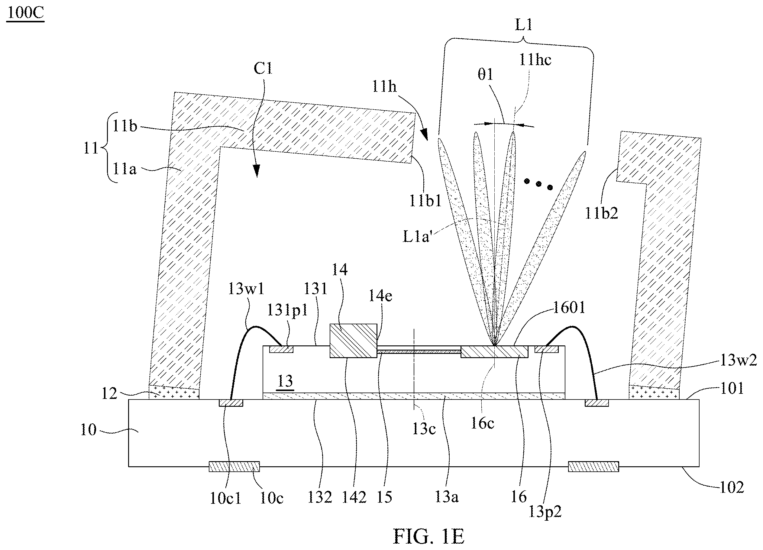 Patent US12353015 Figure 5 – Optical package device and method of manufacturing the same