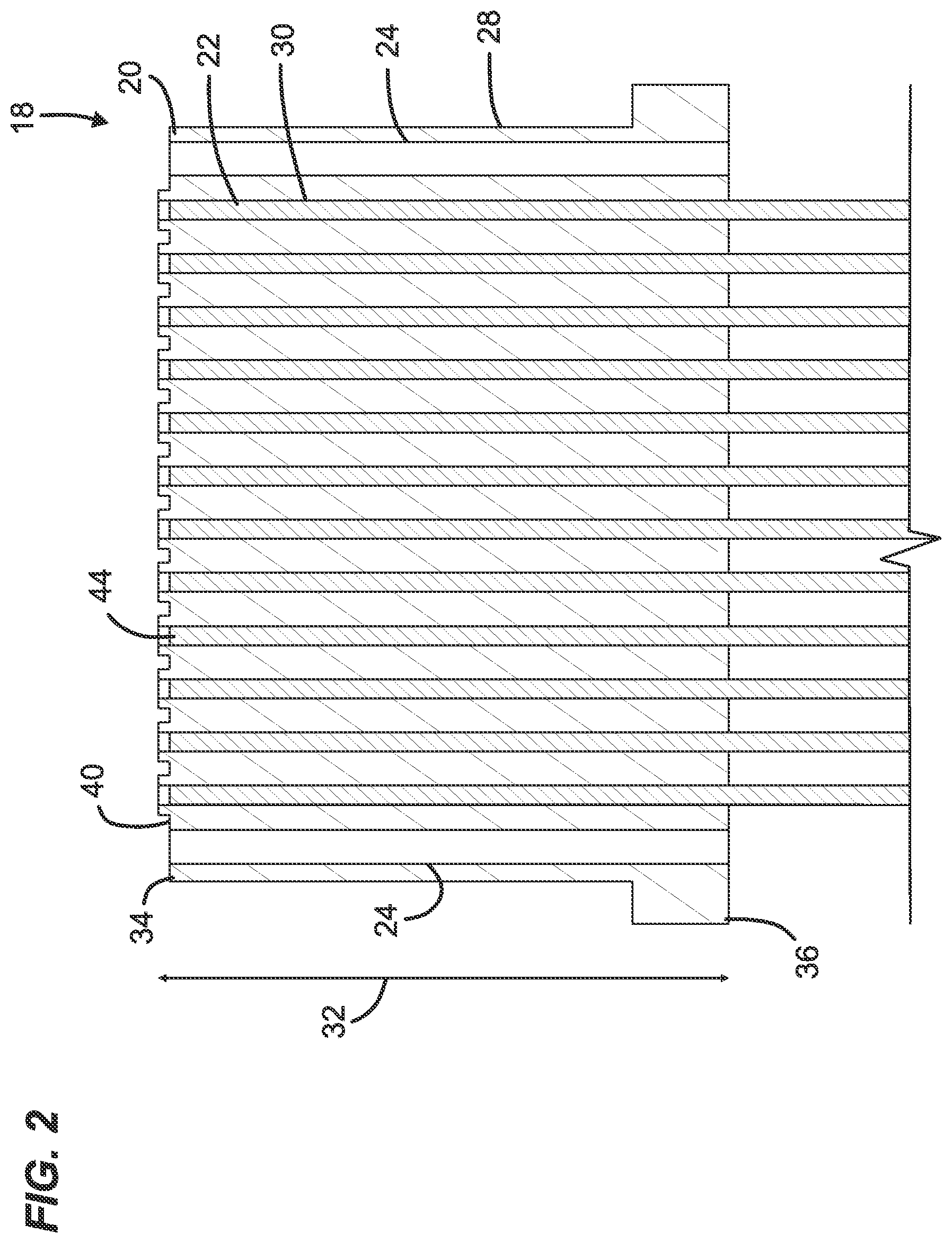 Patent US12353018 Figure 2 – Laser process for processing ferrules used in non- contact optical connectors