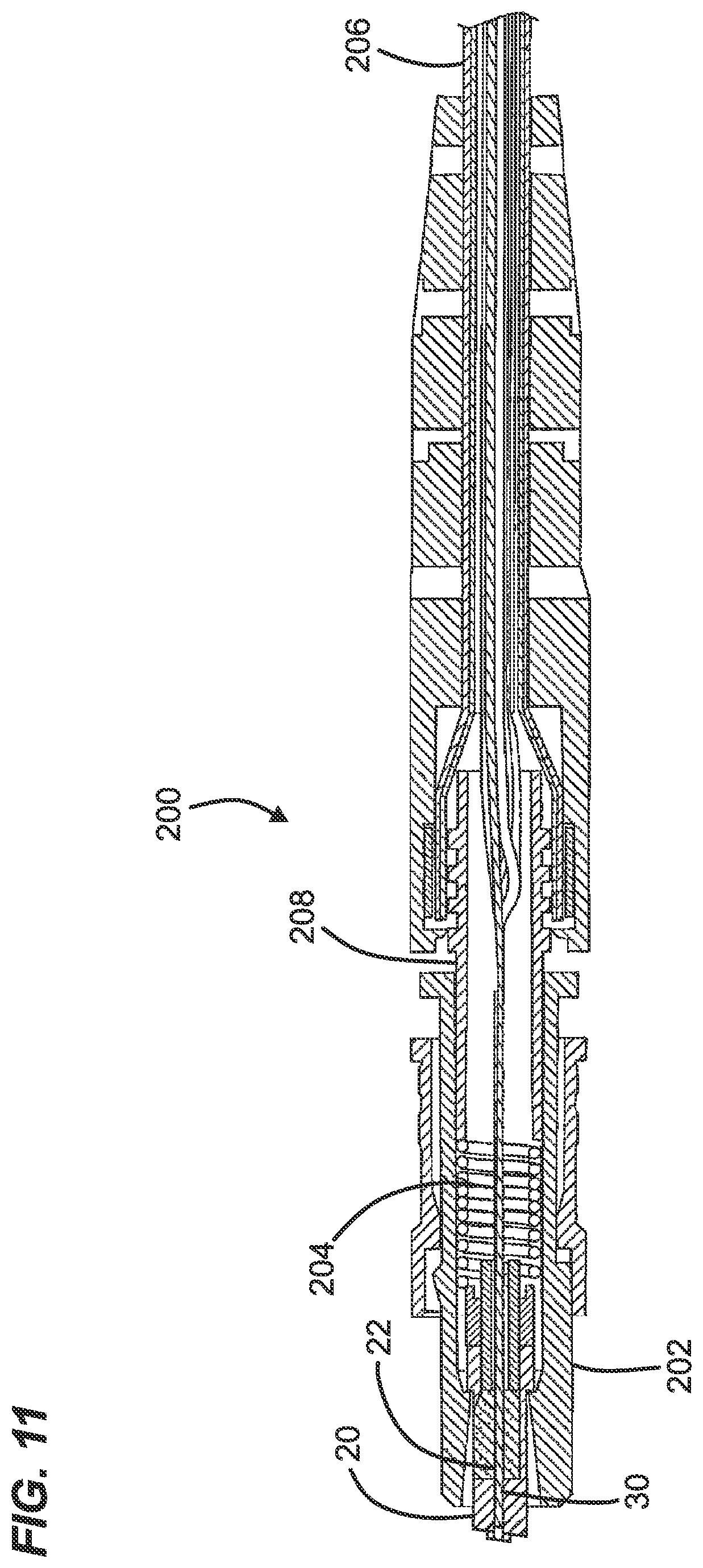 Patent US12353018 Figure 9 – Laser process for processing ferrules used in non- contact optical connectors