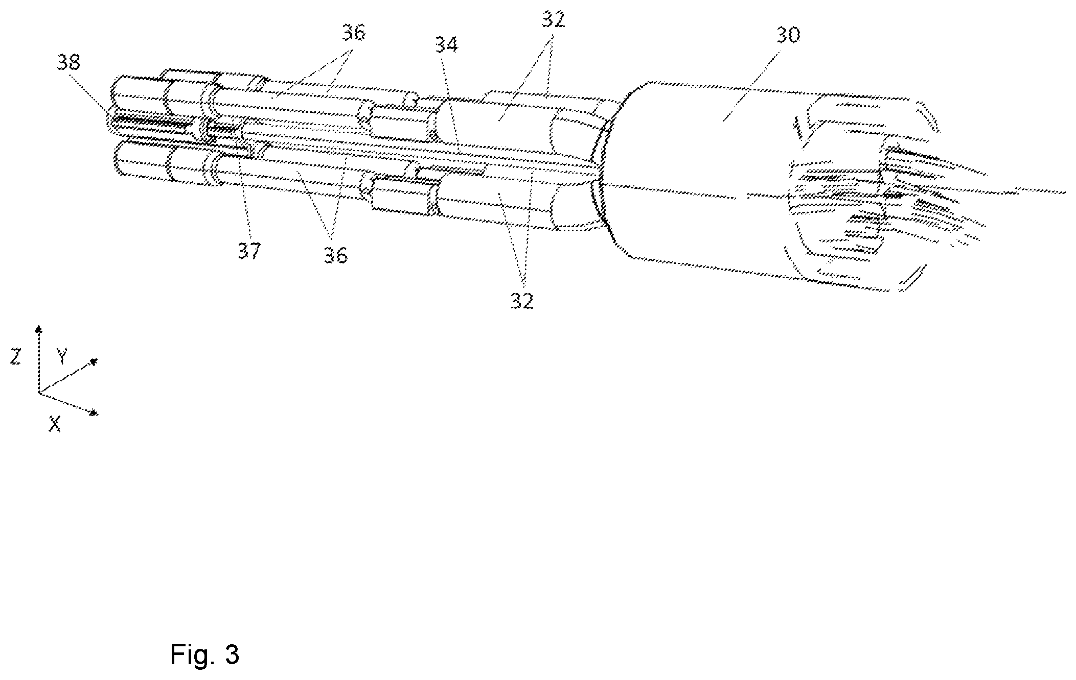 Patent US12353019 Figure 3 – Plug connector for transmitting optical and electrical signals