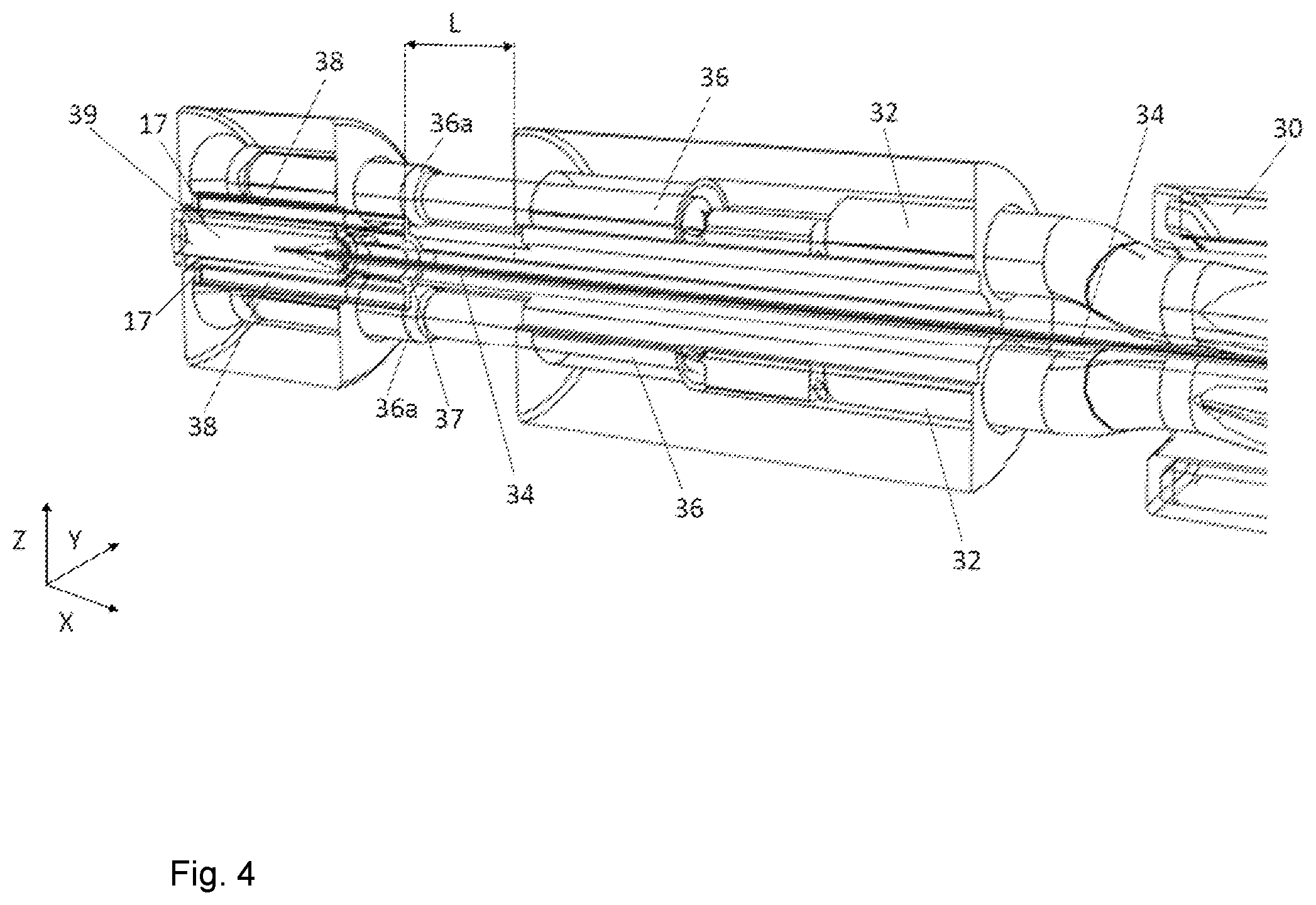Patent US12353019 Figure 4 – Plug connector for transmitting optical and electrical signals
