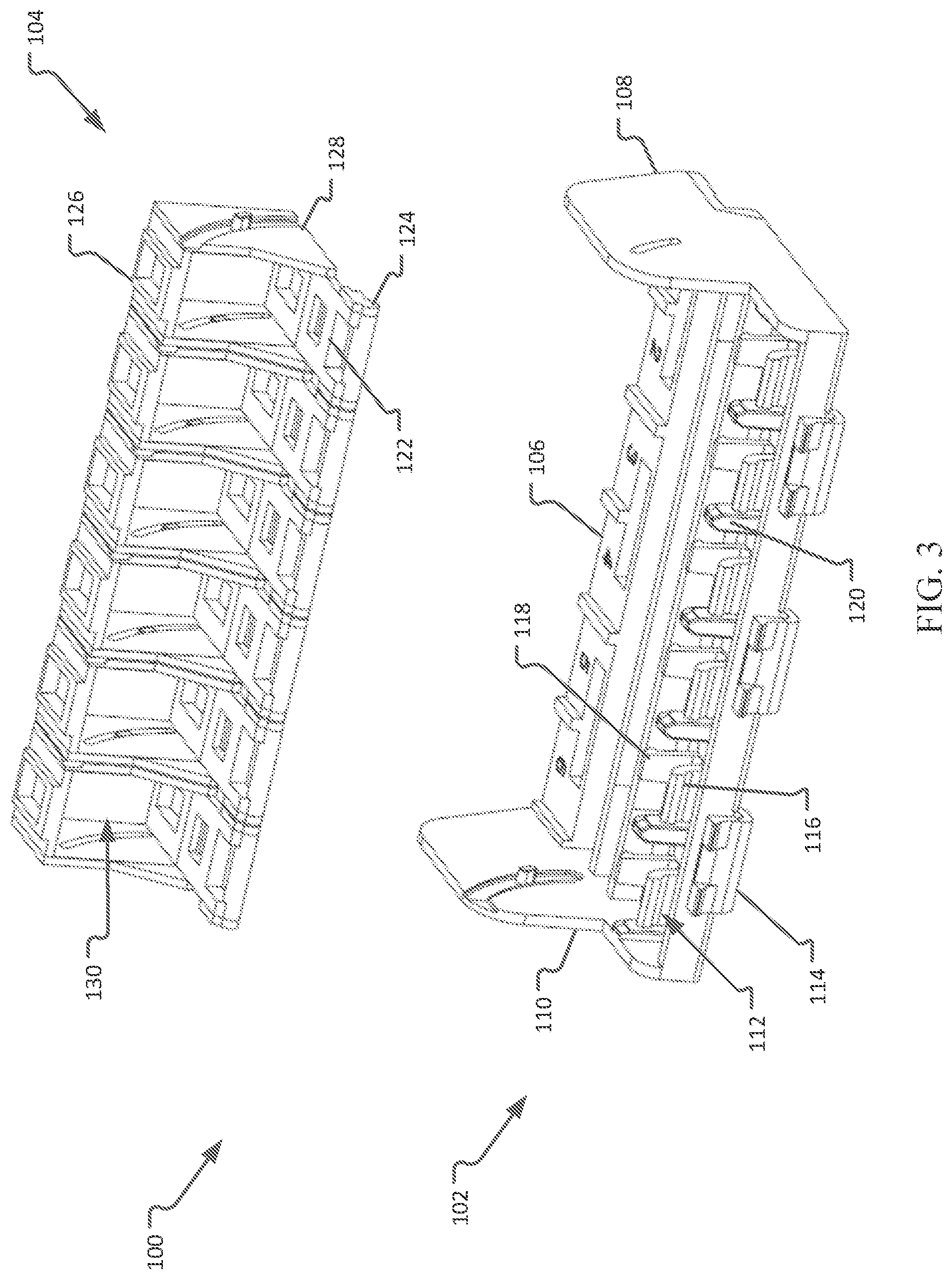 Patent US12353020 Figure 3 – Optical fiber adapter mounting devices